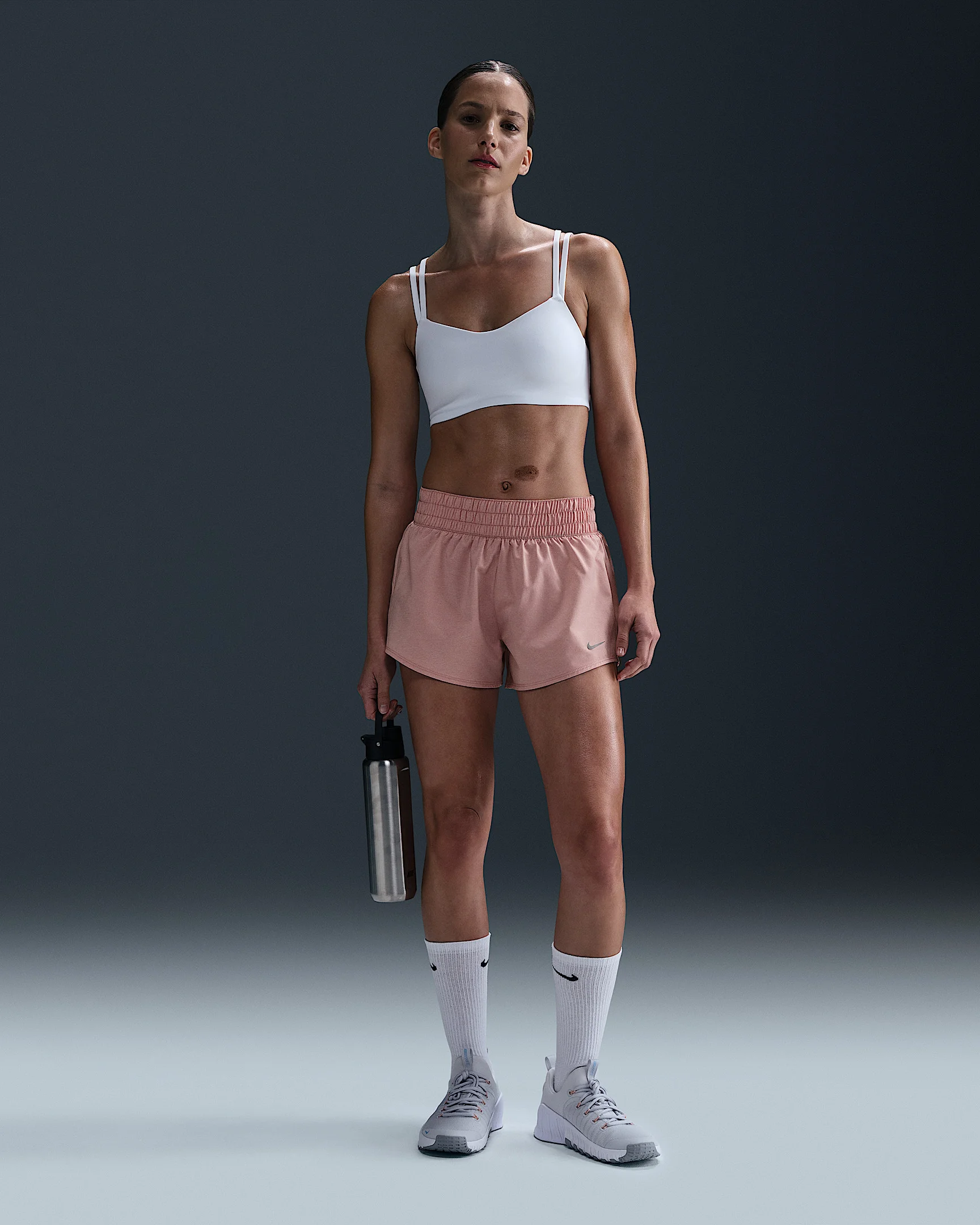 Nike One Women's Dri-FIT Mid-Rise 3" Brief-Lined Shorts - 1