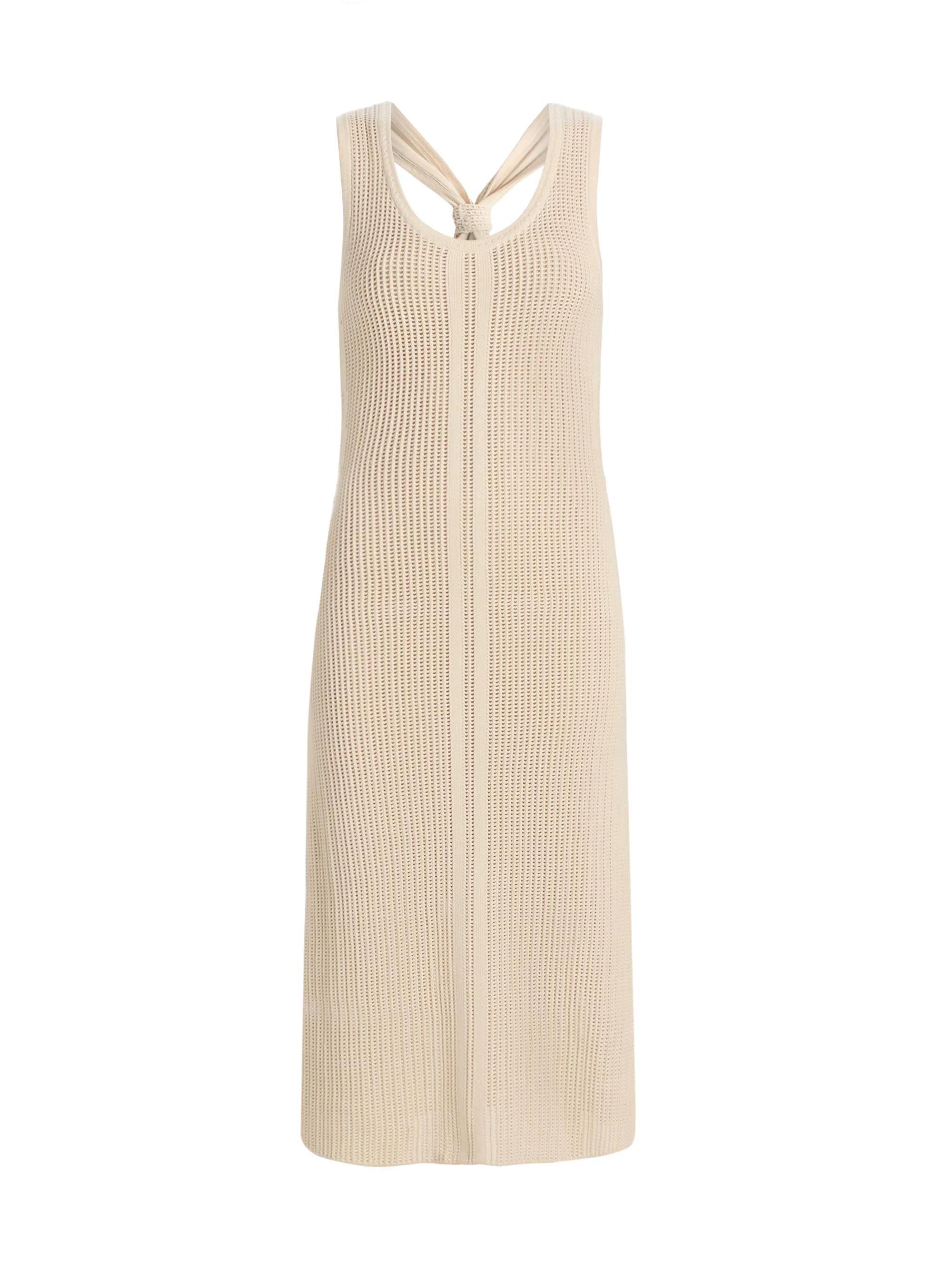 Women's Gia Rib-Knit Tank Midi-Dress - Ivory - 1