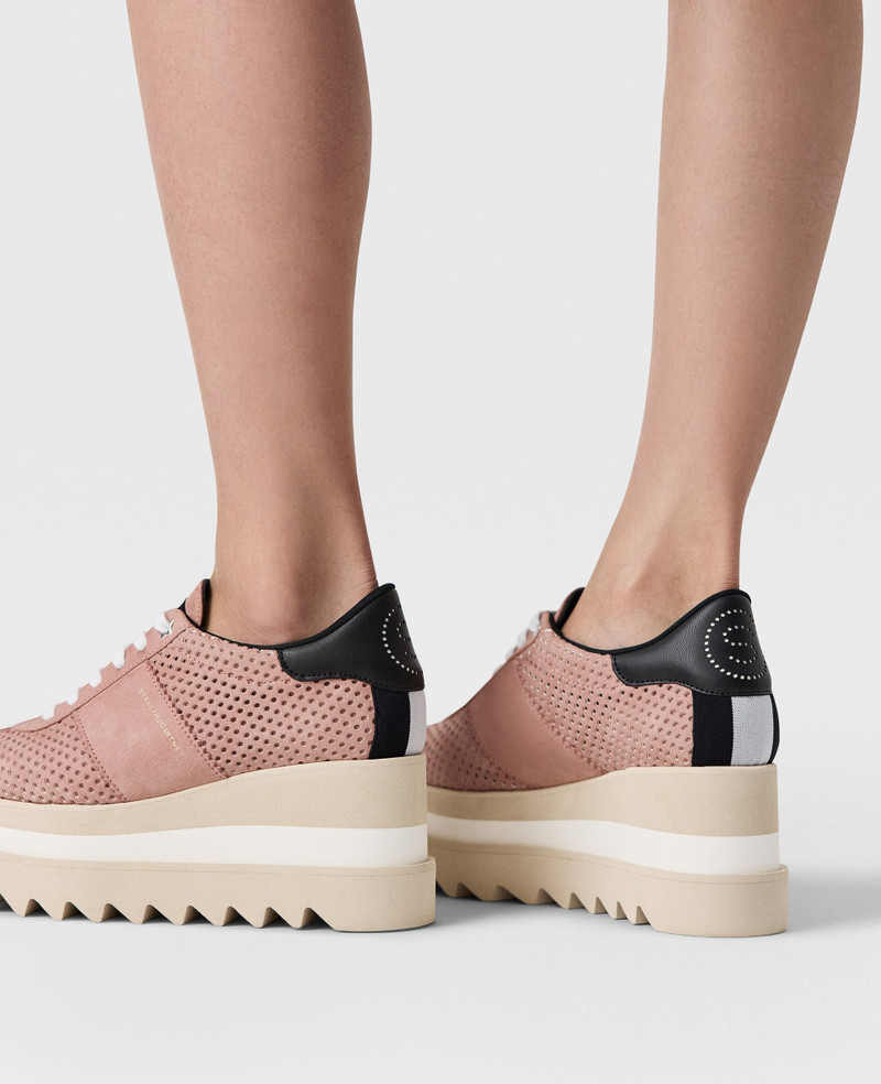 Sneak-Elyse Perforated Platform Sneakers 2