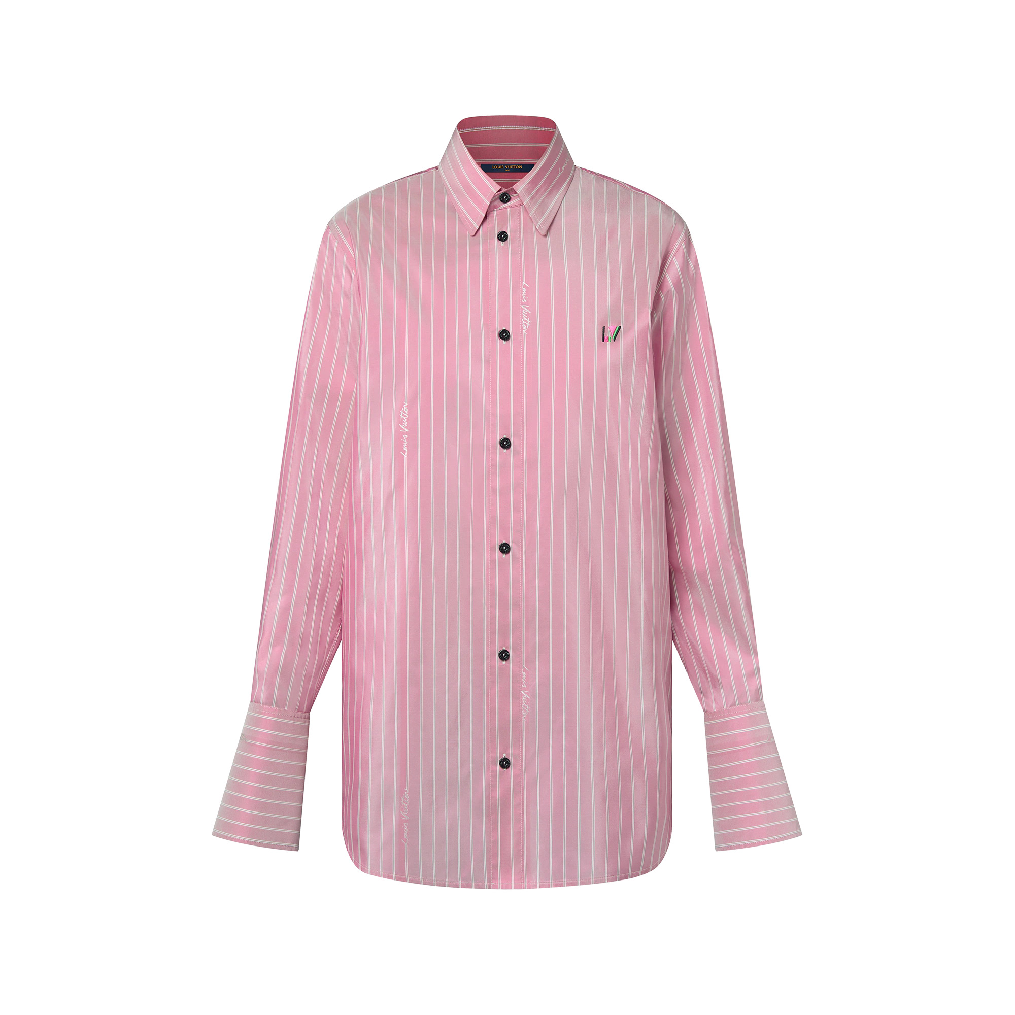 Double Stripe Silk Shirt - 1