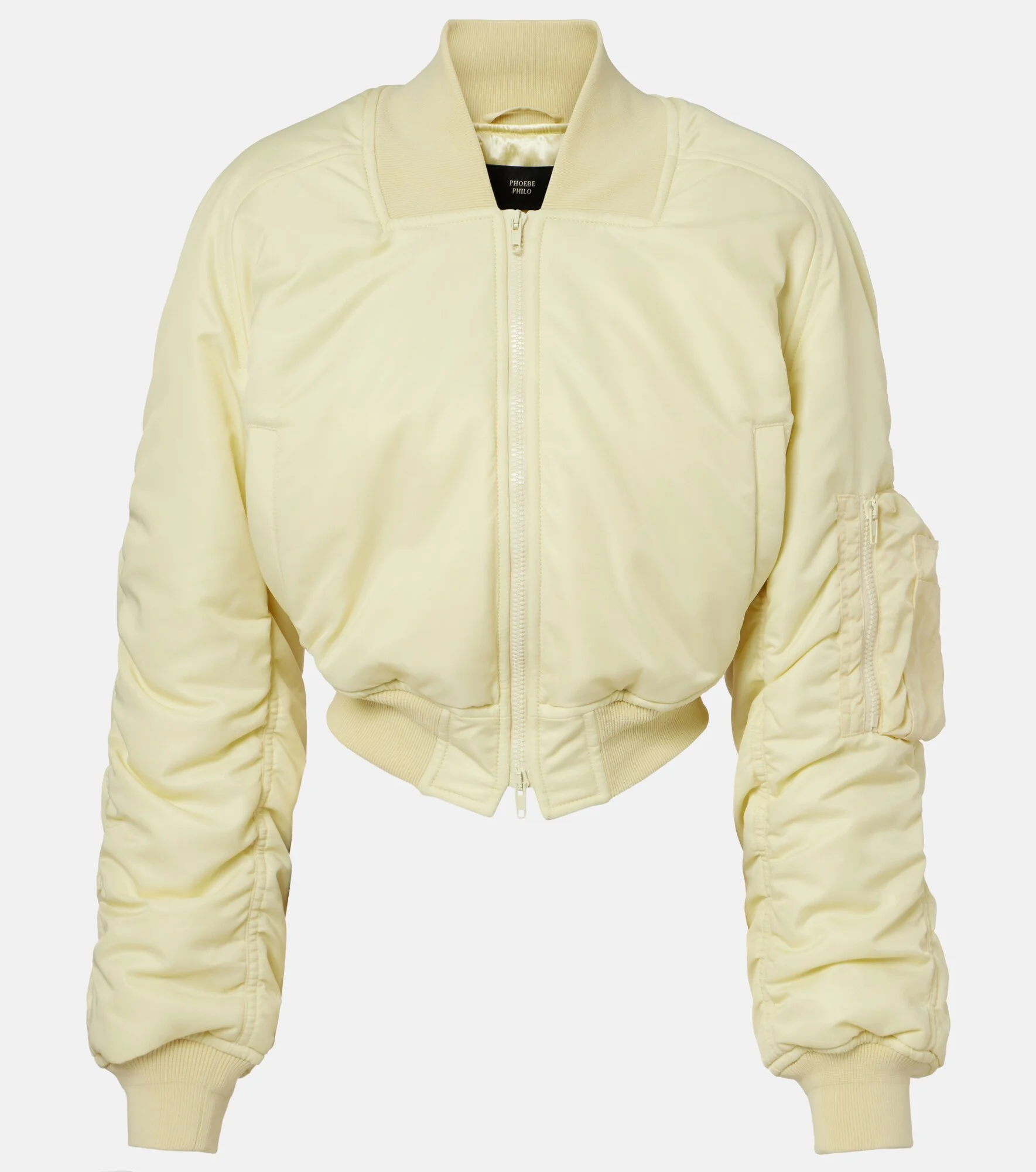 Cropped bomber jacket - 1