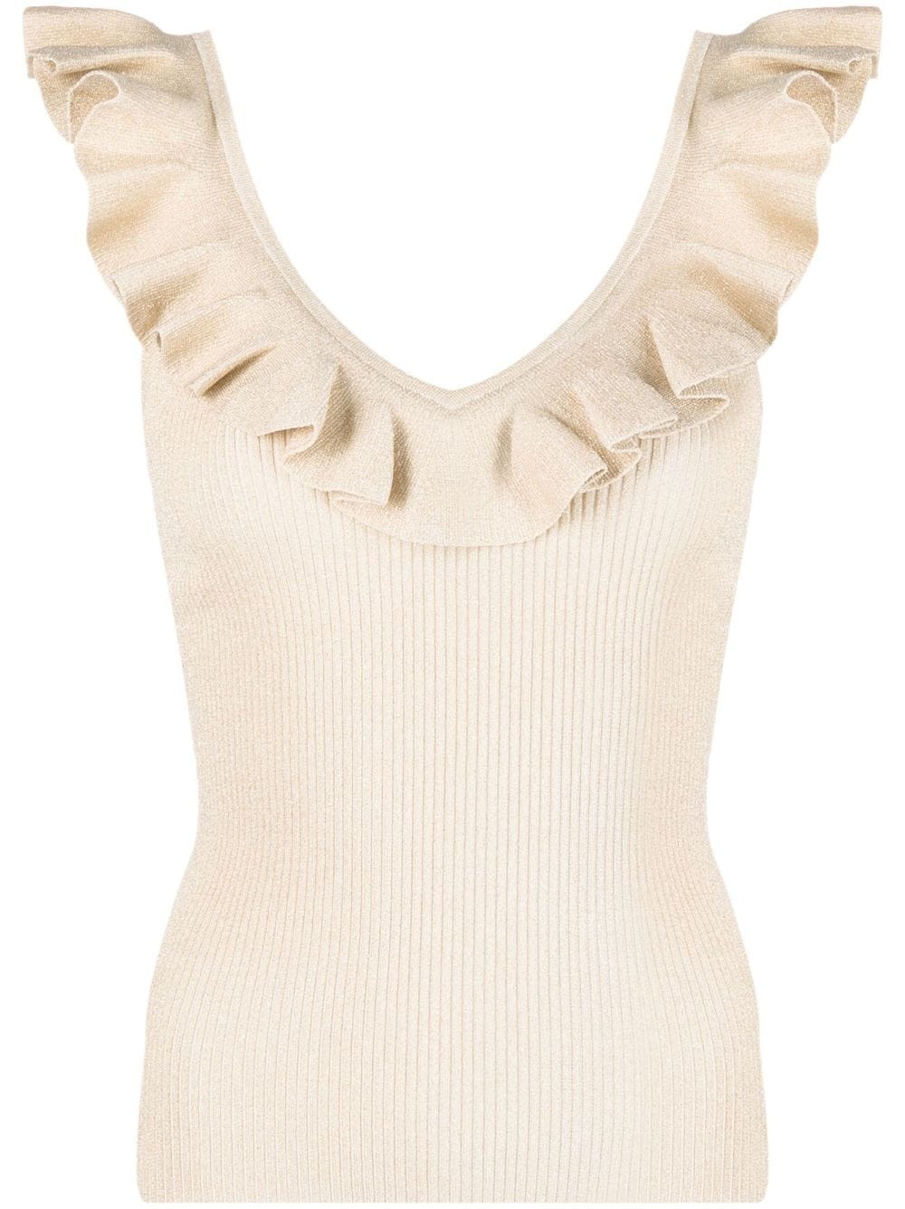 Devi ruffle-trim tank top - 1