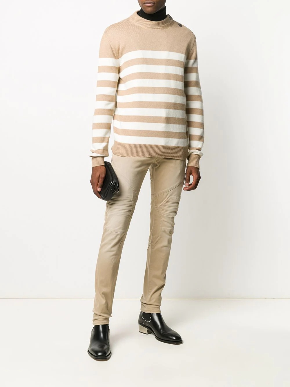 striped wool jumper - 2