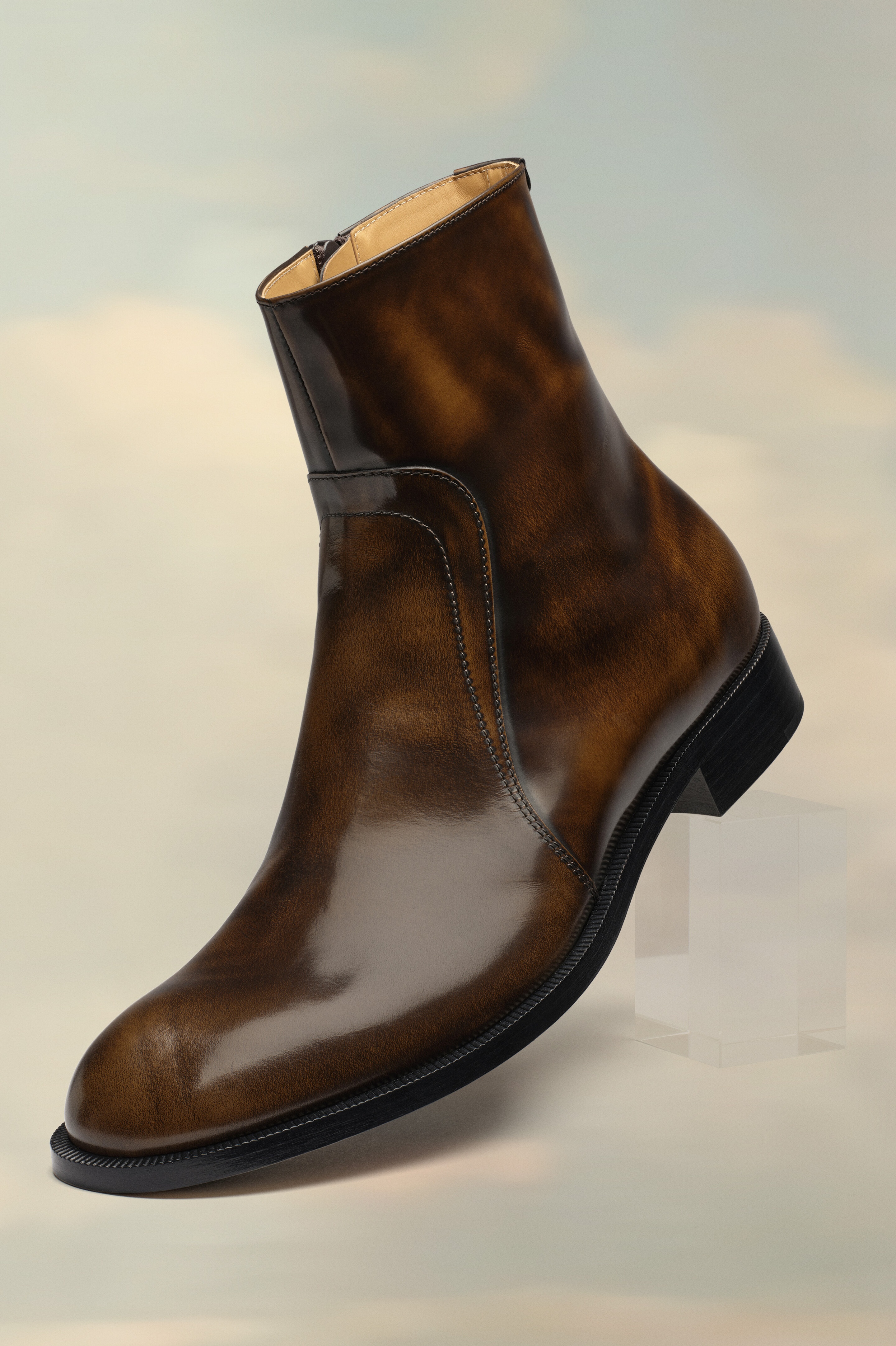 Waxed Leather Boots - 4