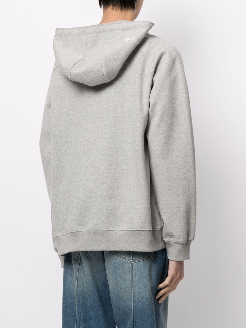 logo-embroidered hoodie 4