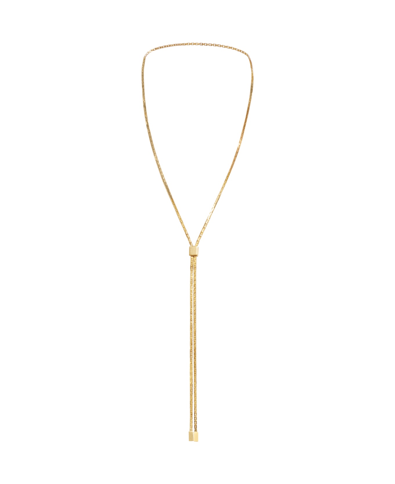 Brass Lariat Necklace - 1