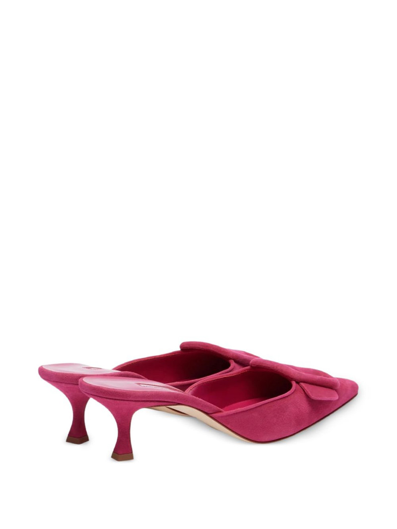 Maysale square buckle point-toe mules 3