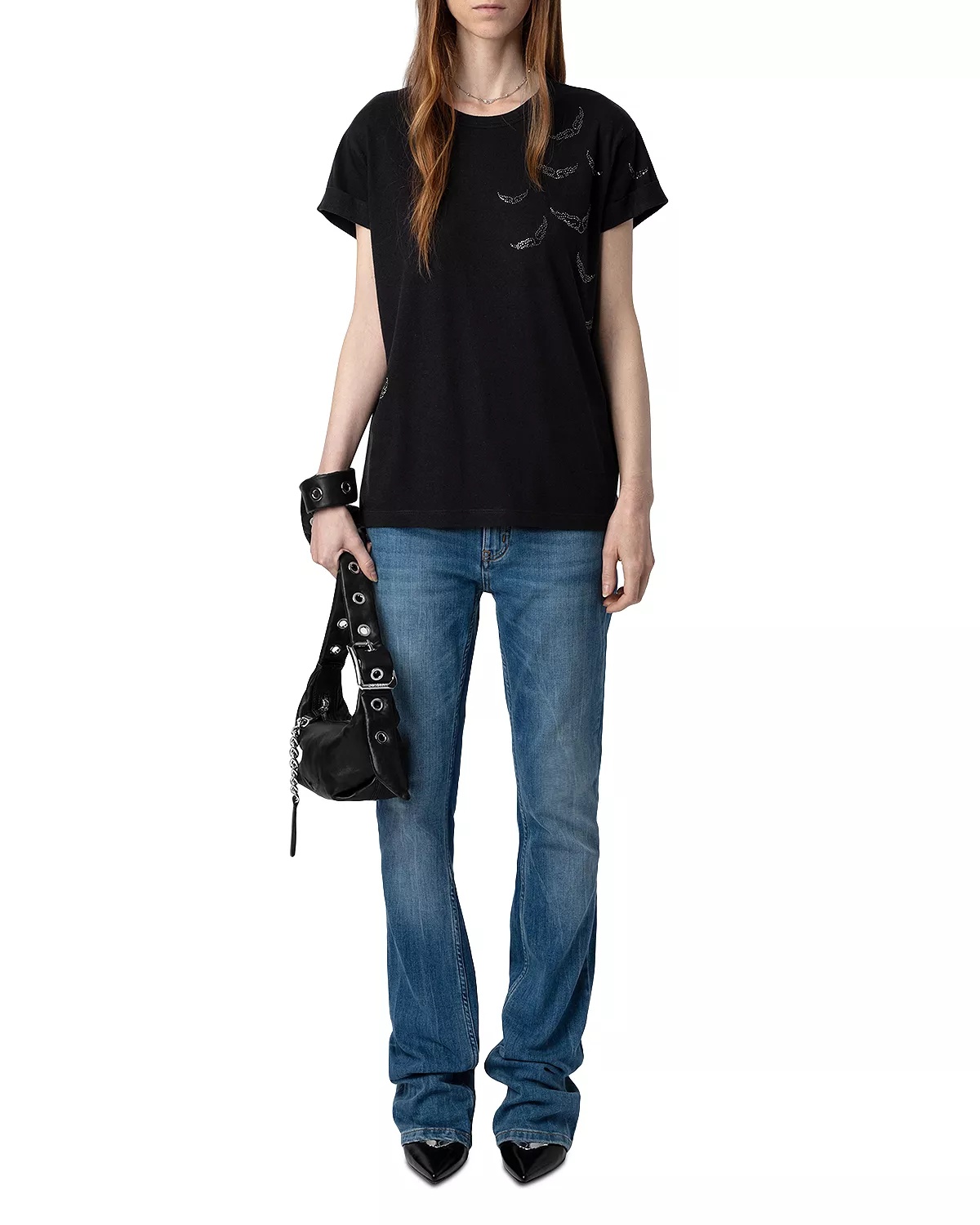 Anya PCL Rain Rhinestone Wing Tee - 2