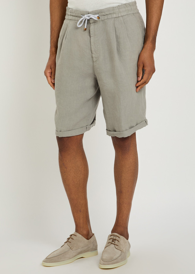 Brunello Cucinelli Brunello Cucinelli Bermuda Linen Shorts outlook
