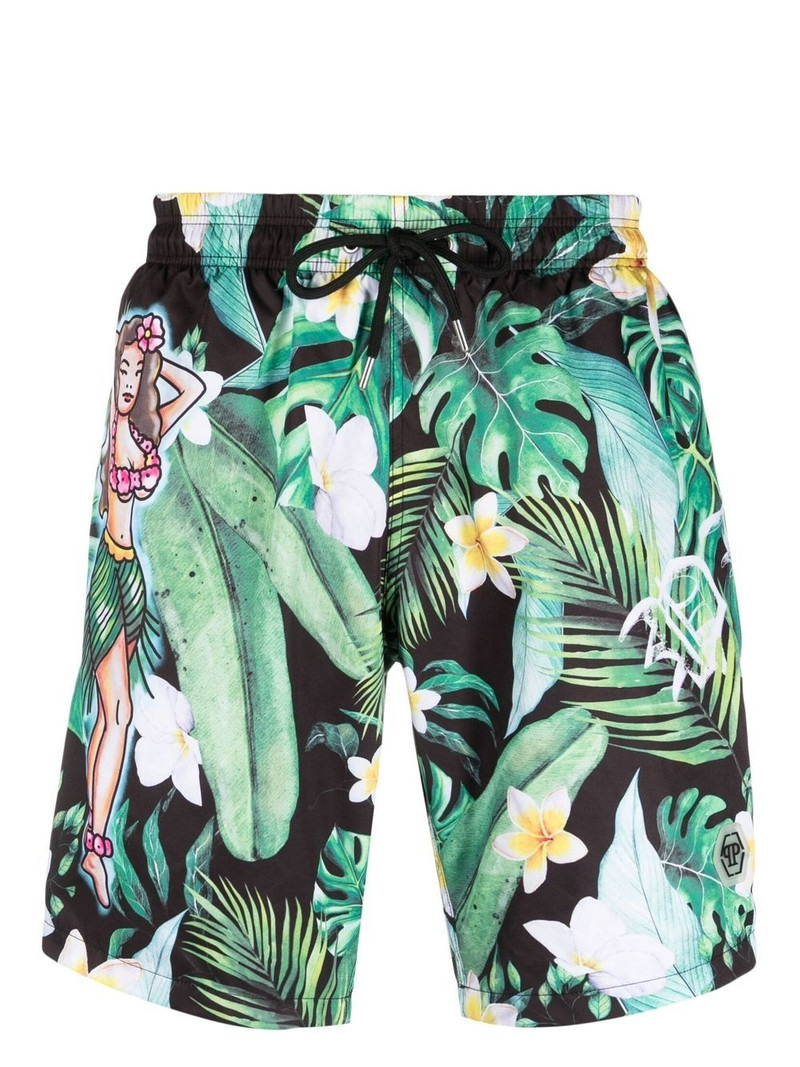 floral-print swim shorts 1