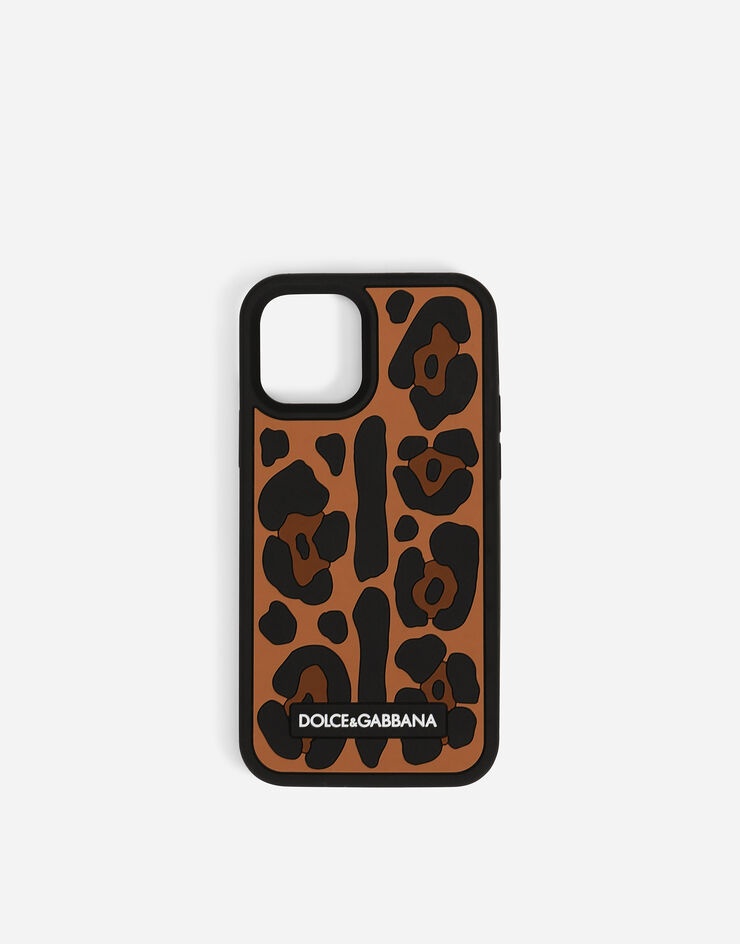 Leopard-print rubber iPhone 12 Pro cover - 1