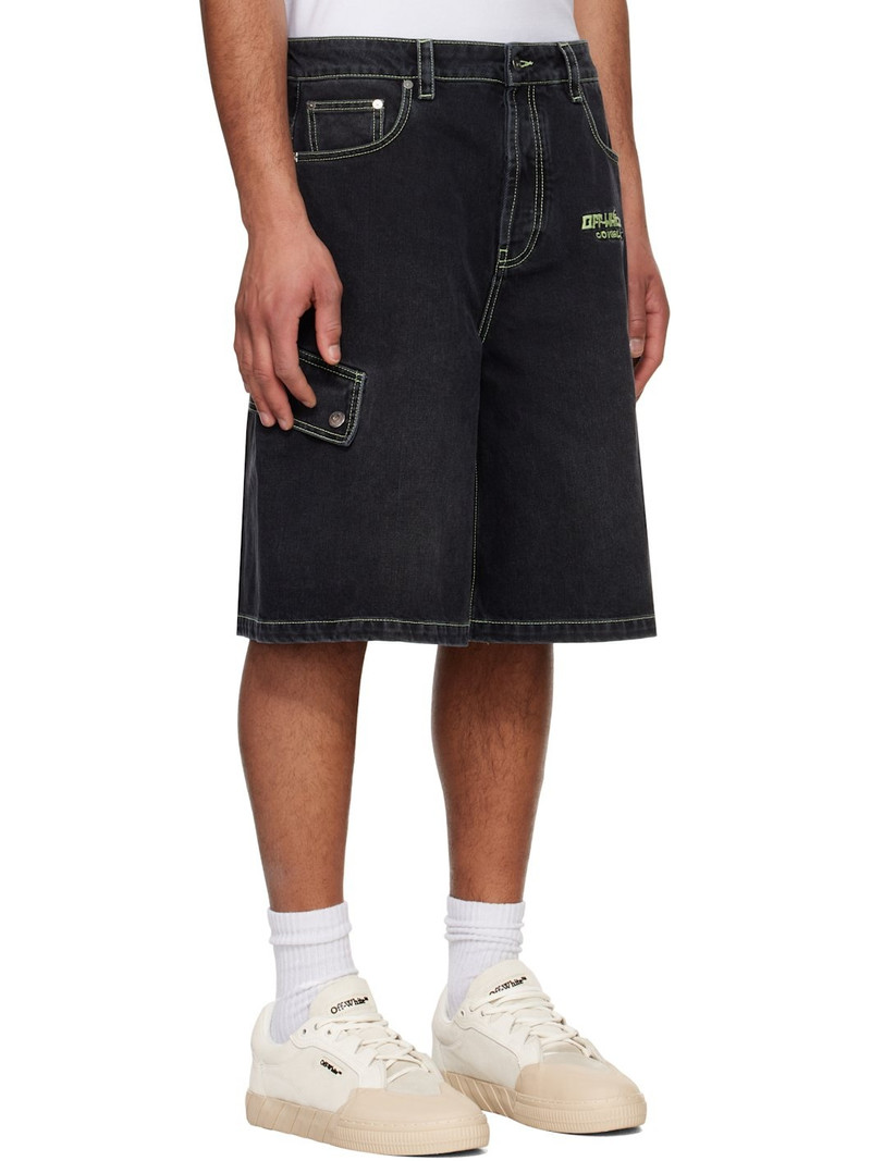 Off-White Off Denim Safari Cargo Shorts 2