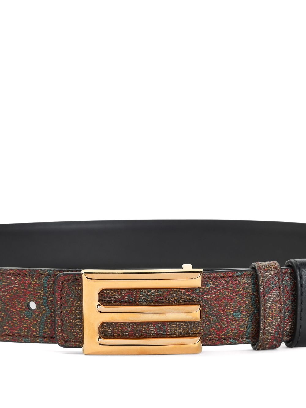 logo-buckle belt - 3