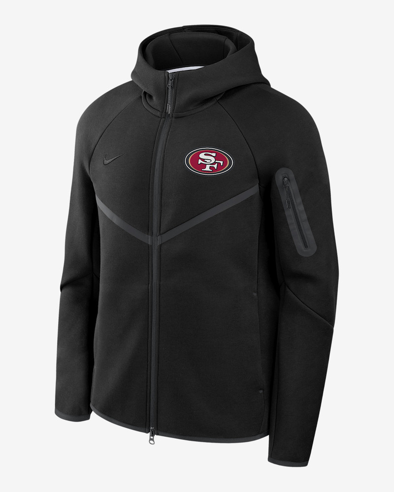 San Francisco 49ers Tech Fleece Windrunner Men's Nike NFL Full-Zip Hooded Jacket 1