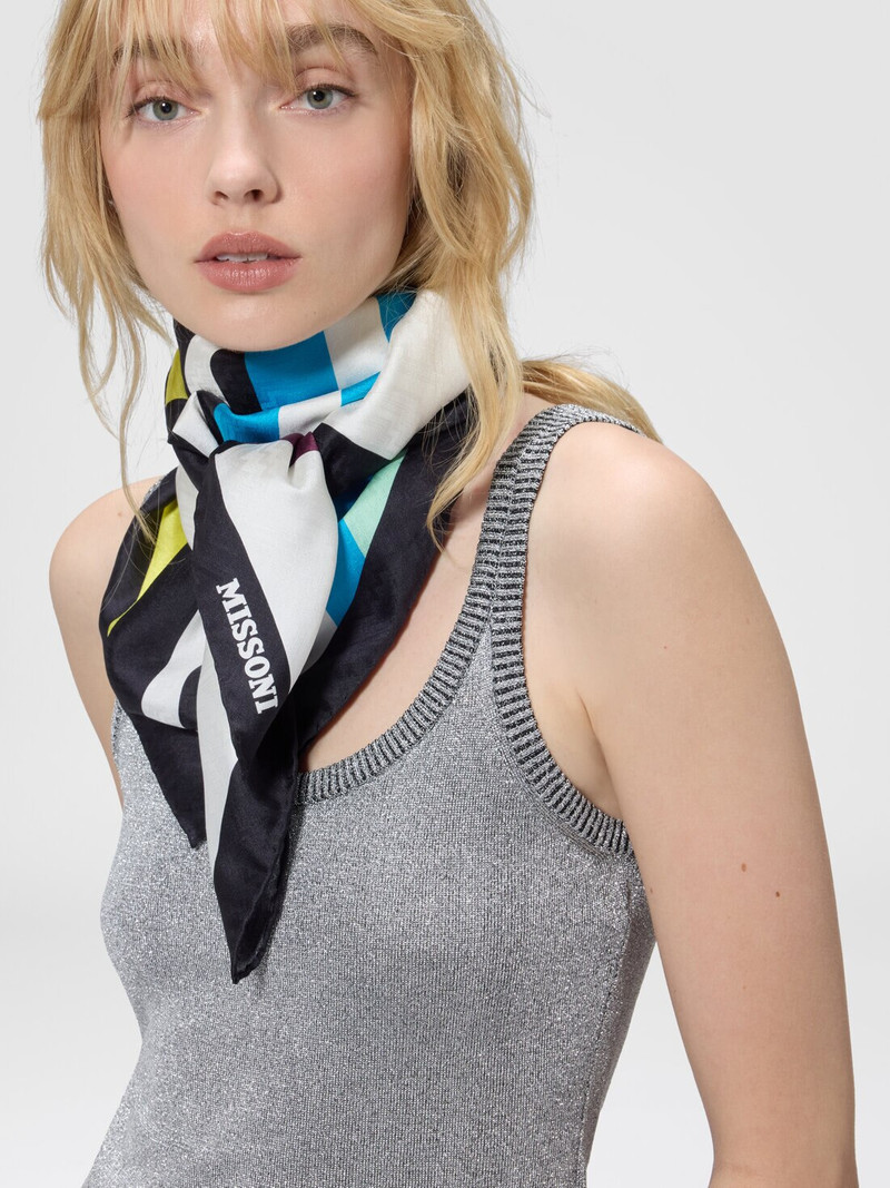 Pure silk foulard 3