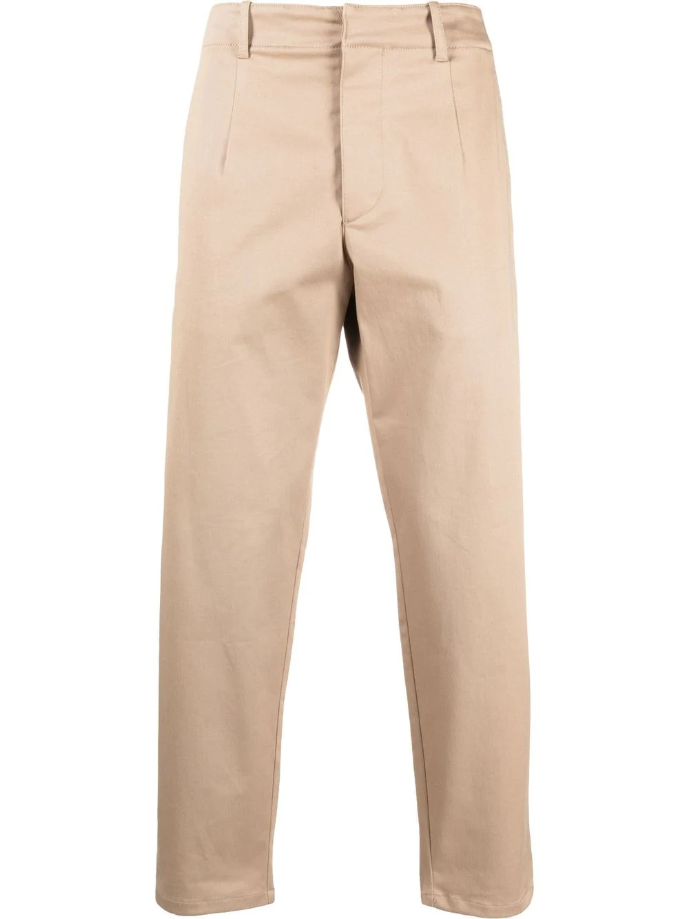 logo-plaque tailored trousers - 1