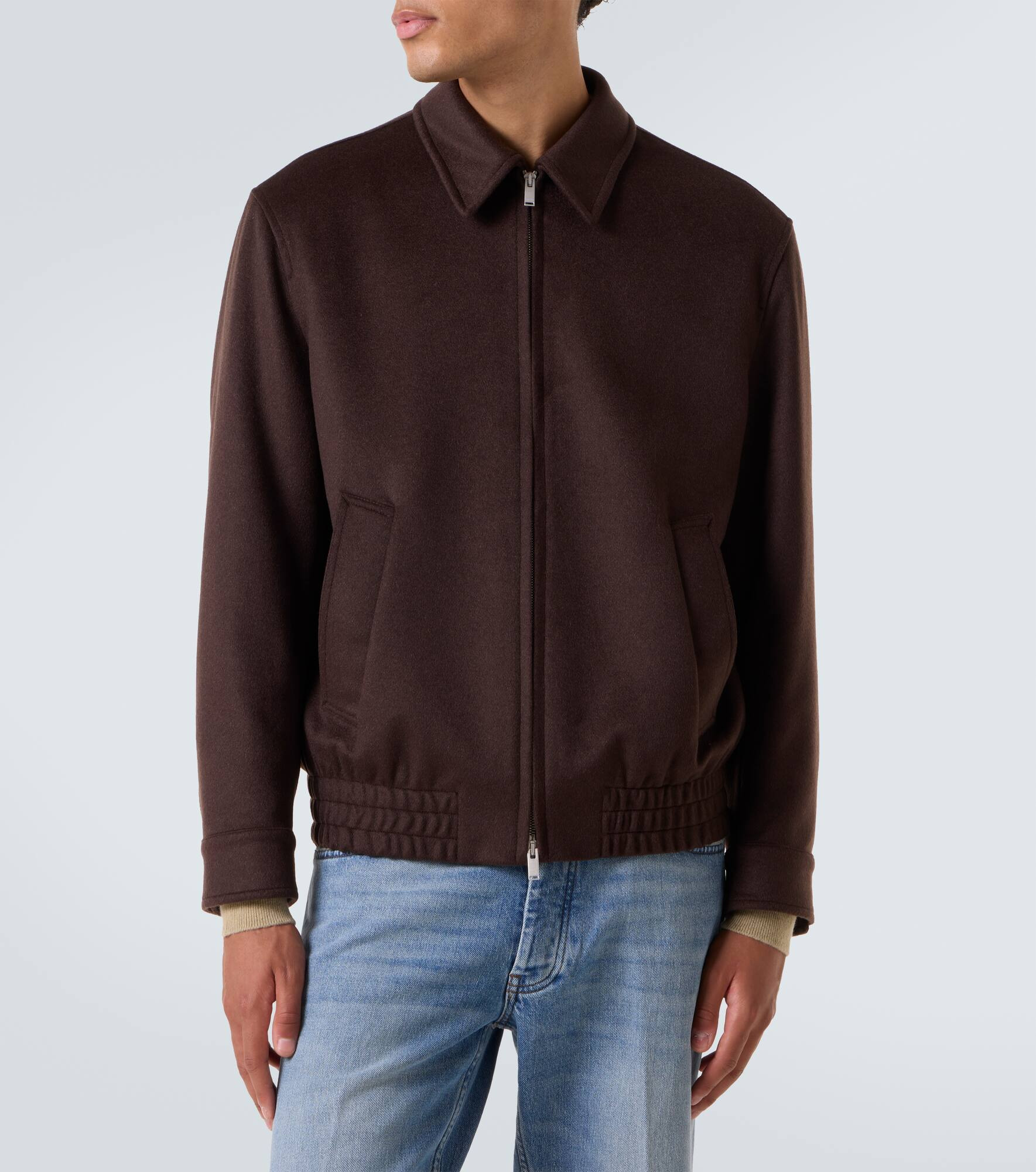 Cashmere and wool blouson - 3