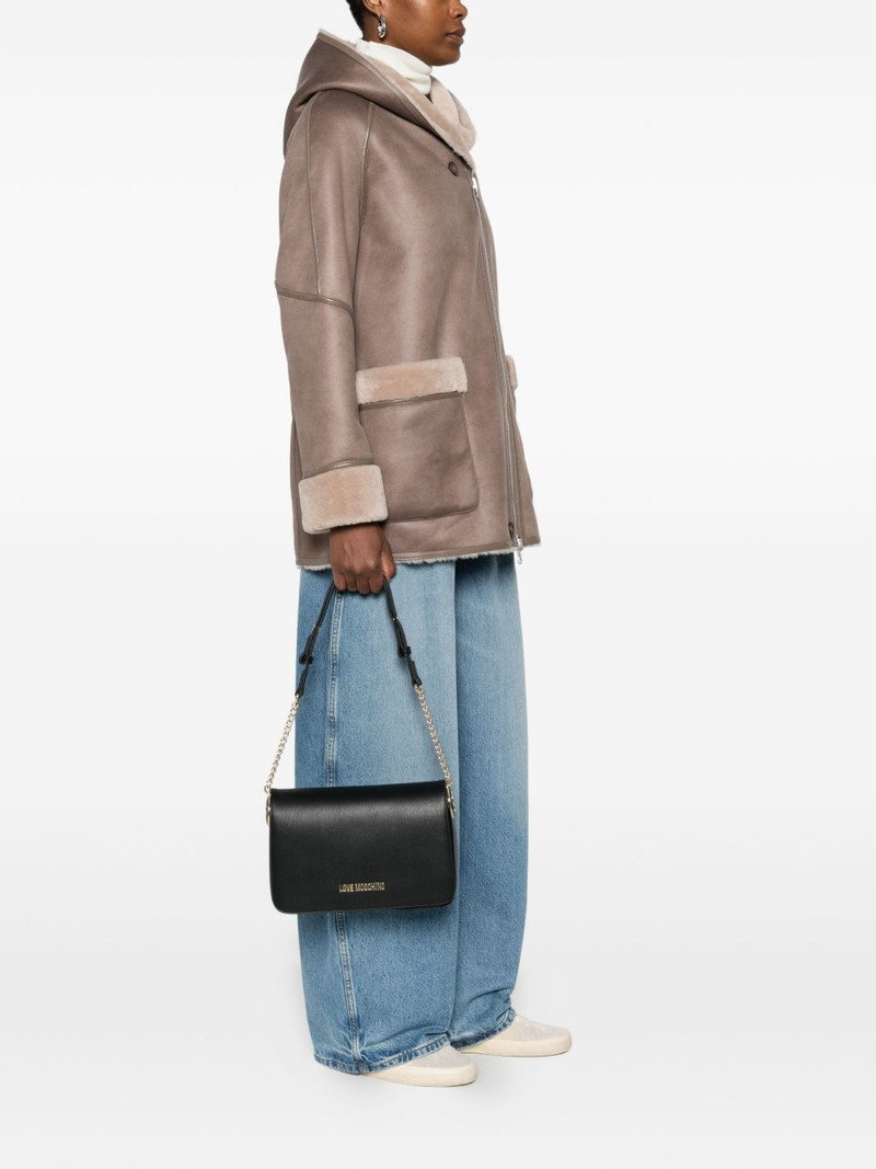 Moschino logo-plaque shoulder bag outlook