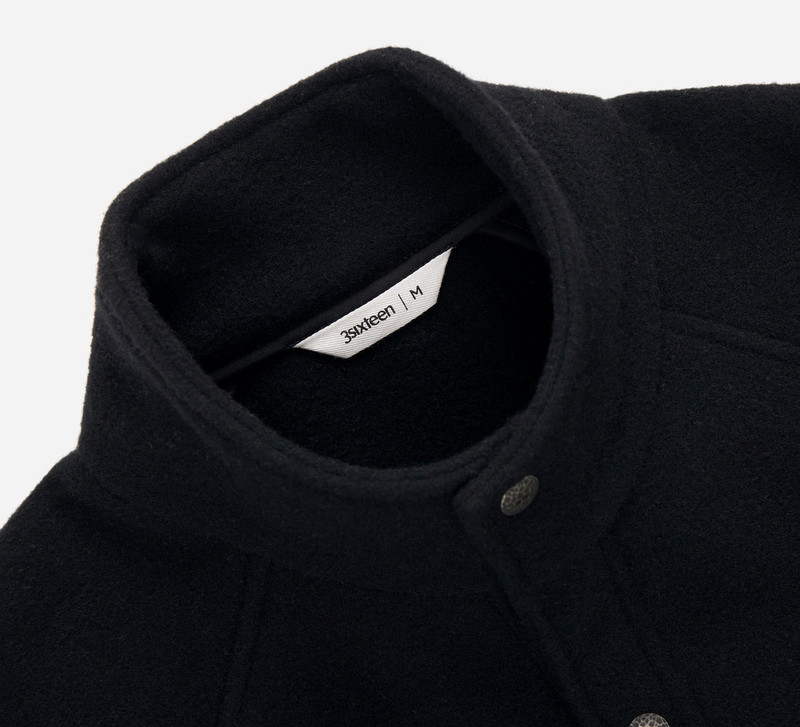 Welding Jacket - Black Melton Wool 3