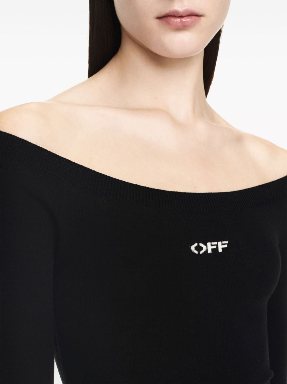 Off Stamp off-shoulder dress - 5
