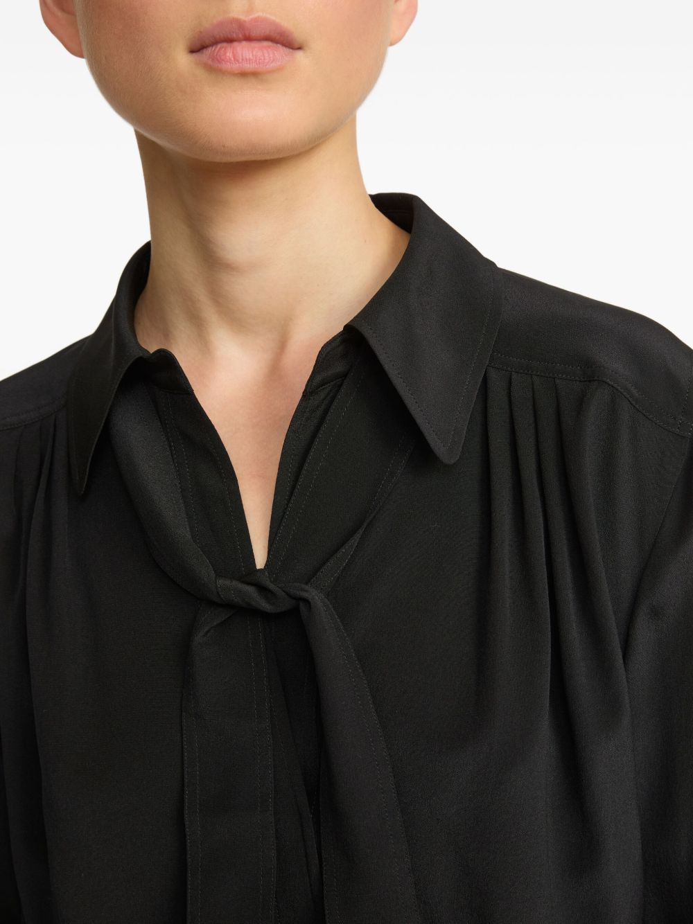 tie-neck blouse - 5