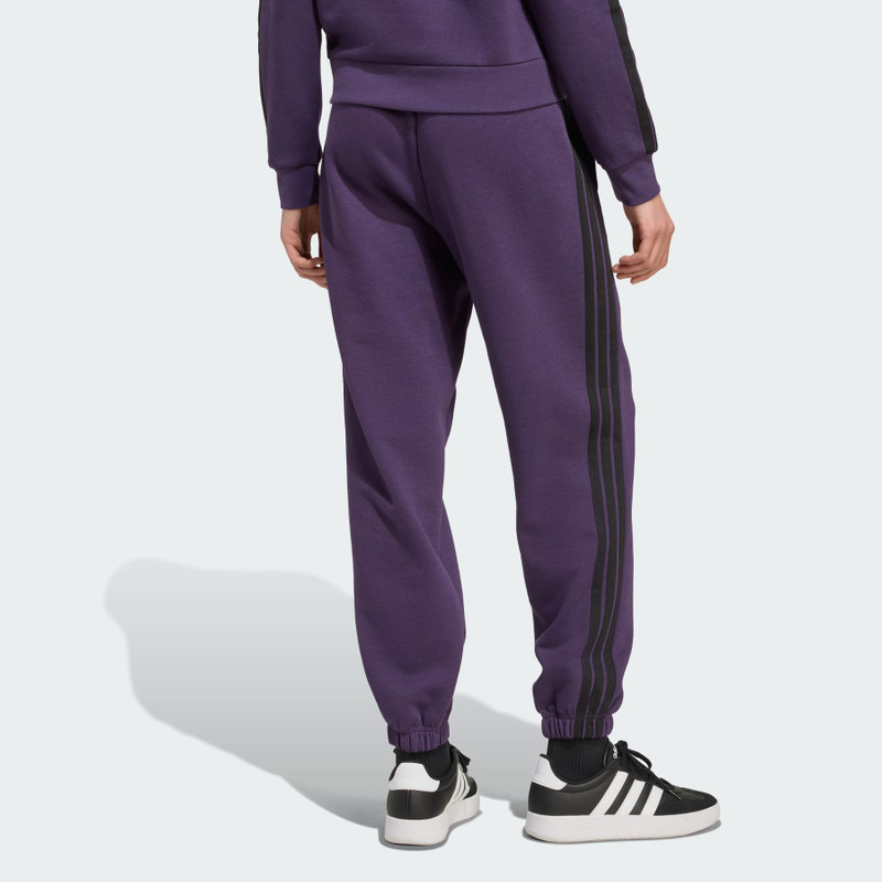 Essentials 3-Stripes Fleece Loose-Fit Pants 3
