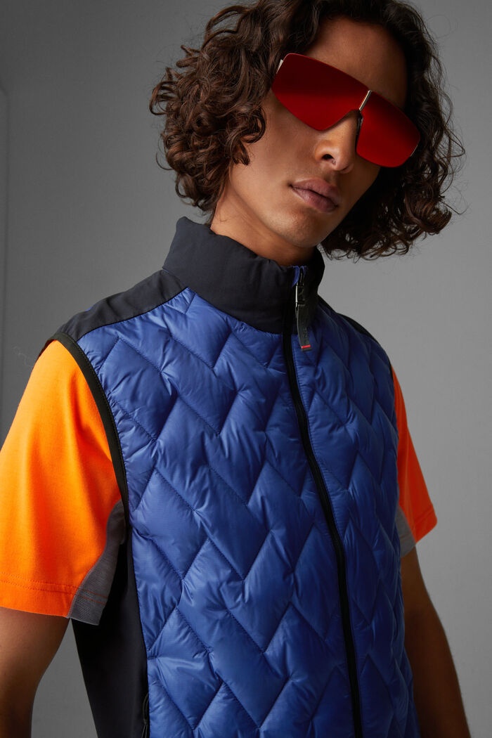 Gerry Quilted vest in Royal blue - 5