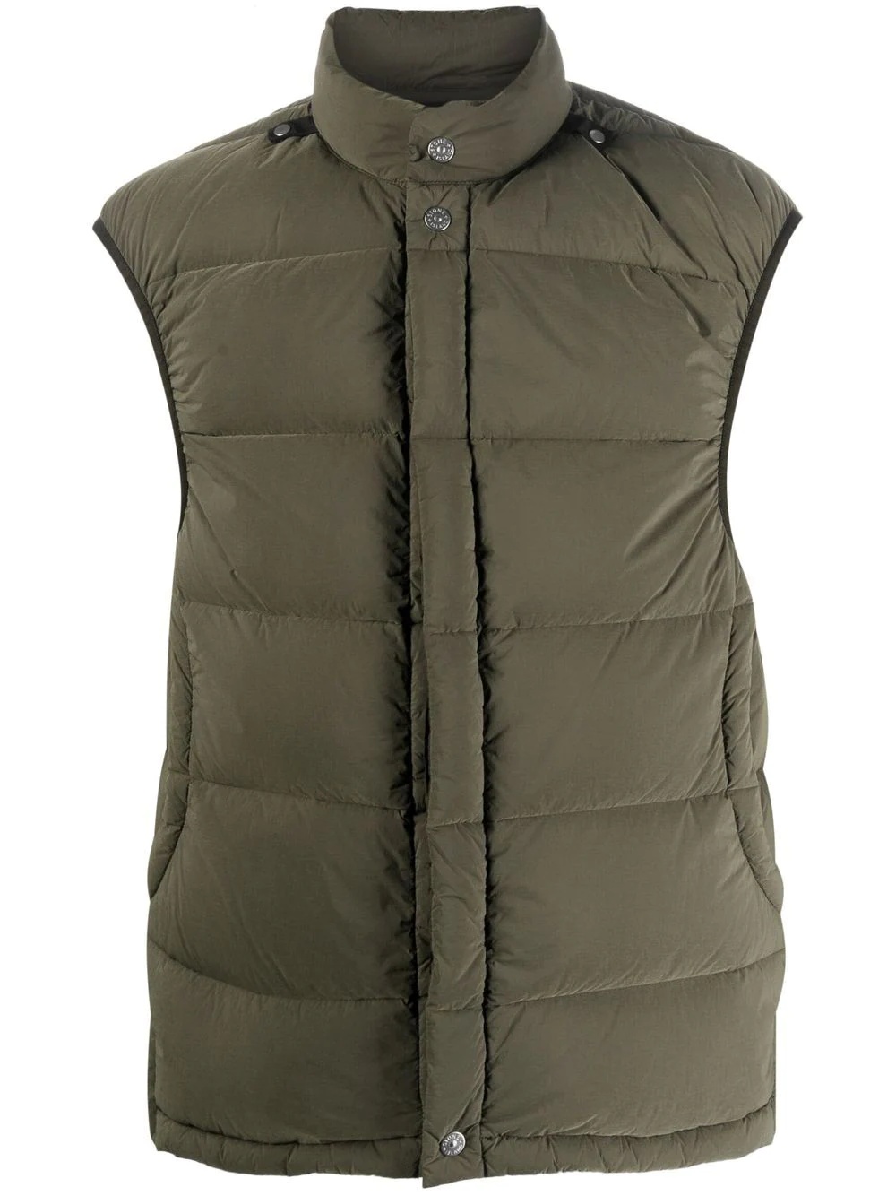 sleeveless padded jacket - 1