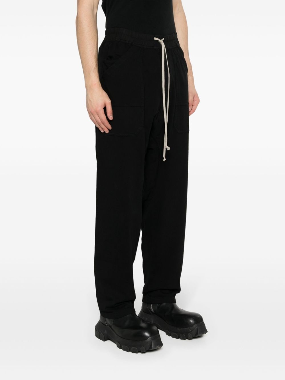 organic-cotton drop-crotch trousers - 3