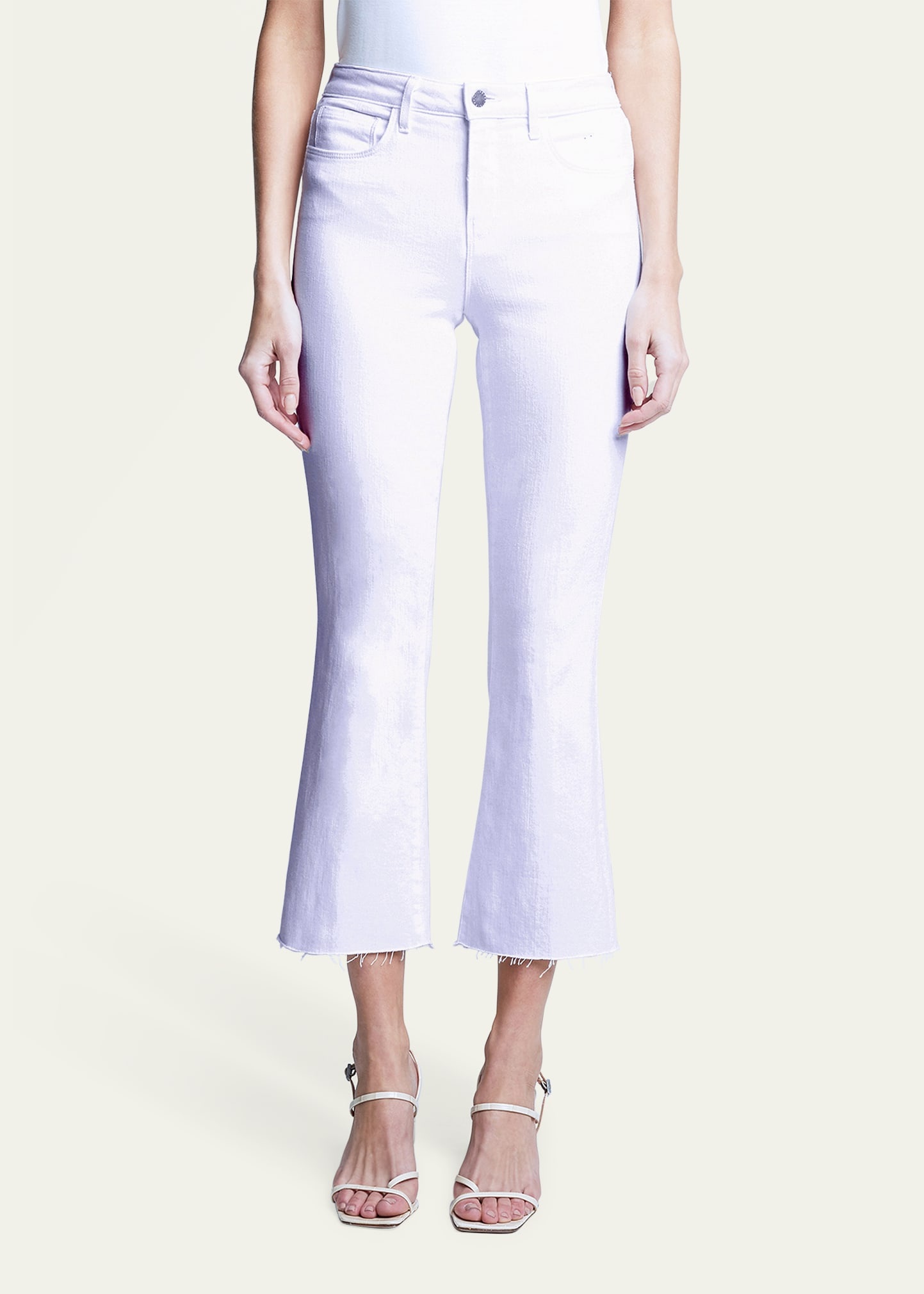 Kendra High-Rise Crop Flare Jeans - 5