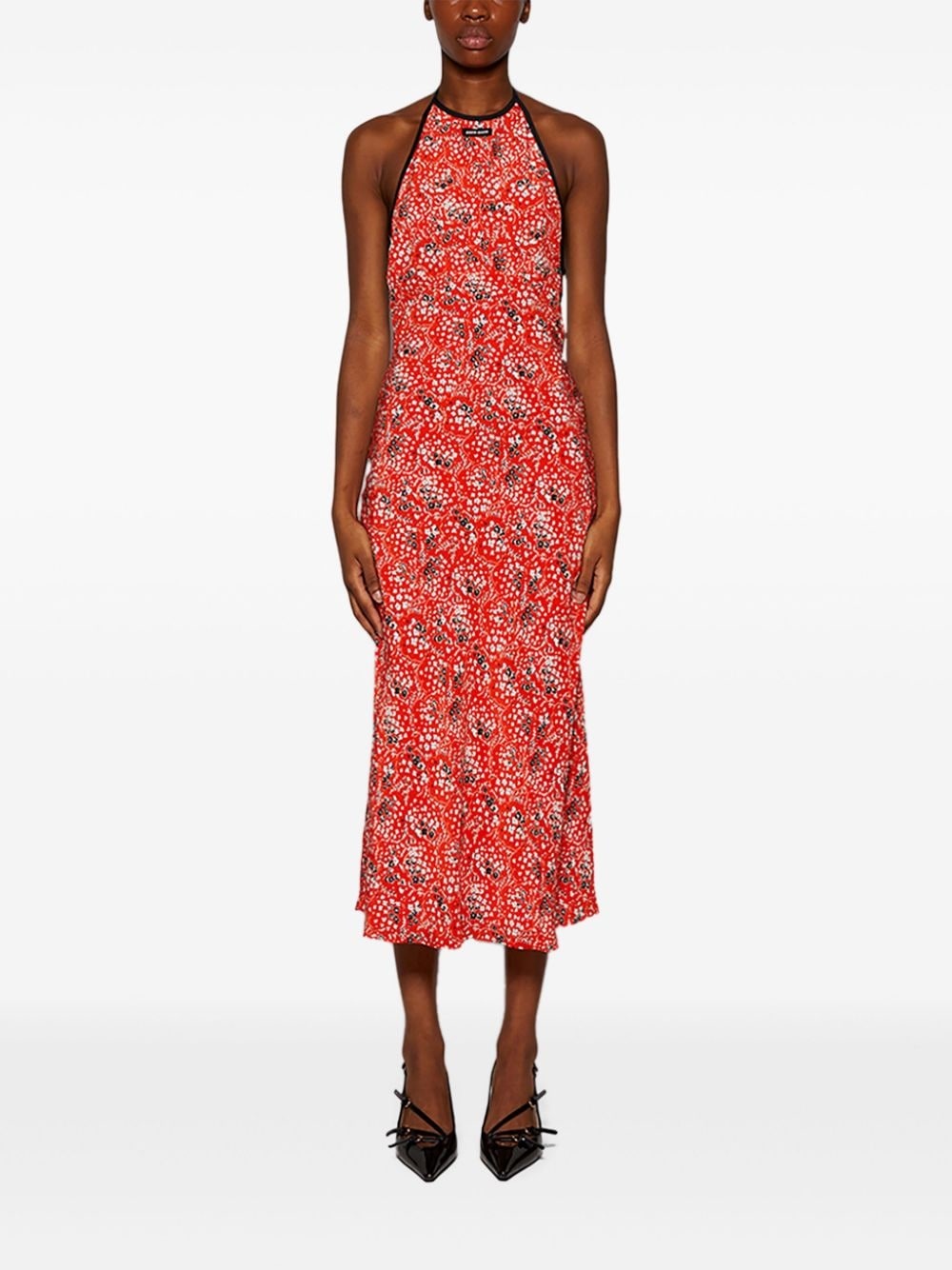 floral-print maxi dress - 3