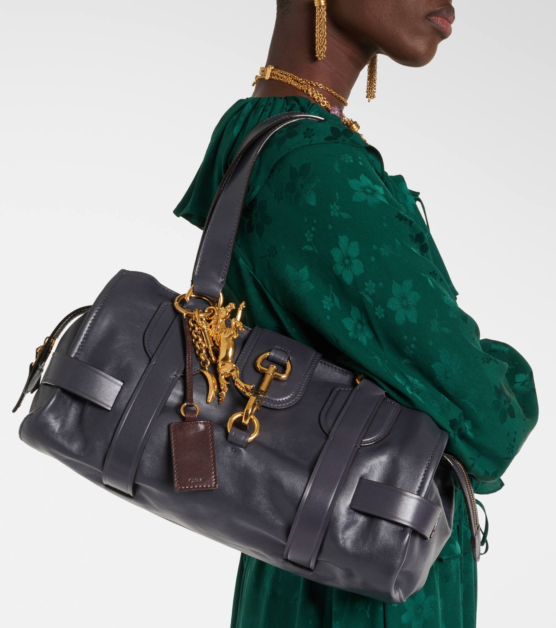 Kerala 25 Large leather shoulder bag - 7