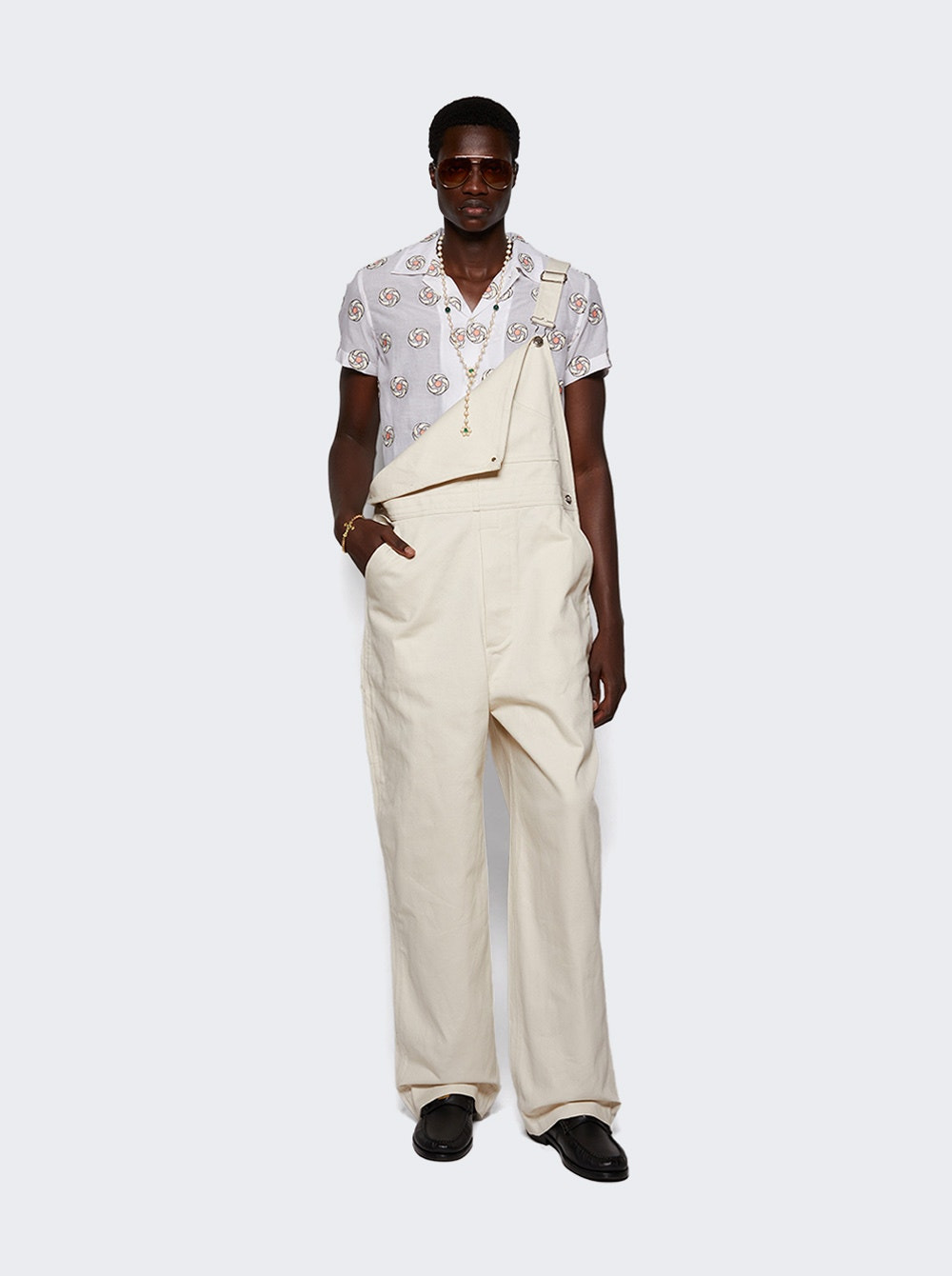 Floral Aperture Shirt White - 2