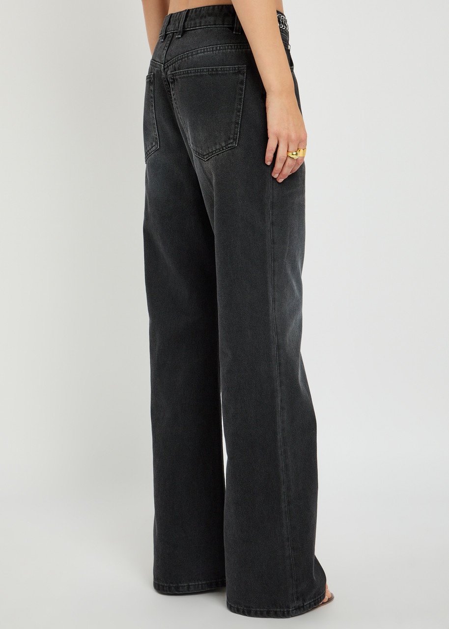 Rabanne Chain-embellished Straight-leg Jeans - 3