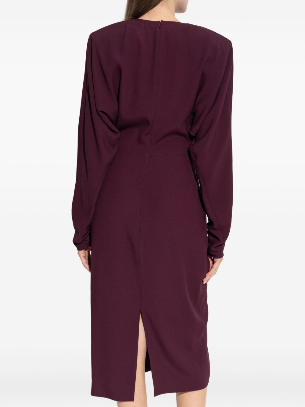 twist-detail midi dress - 4