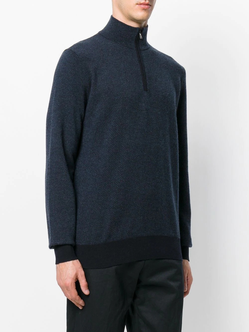 cashmere half-zip jumper - 6