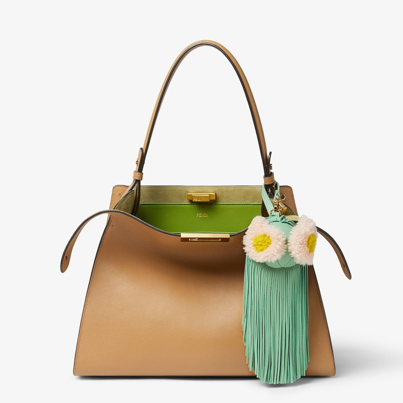 FENDI Bag Bugs Charm Aquamarine nappa leather charm outlook