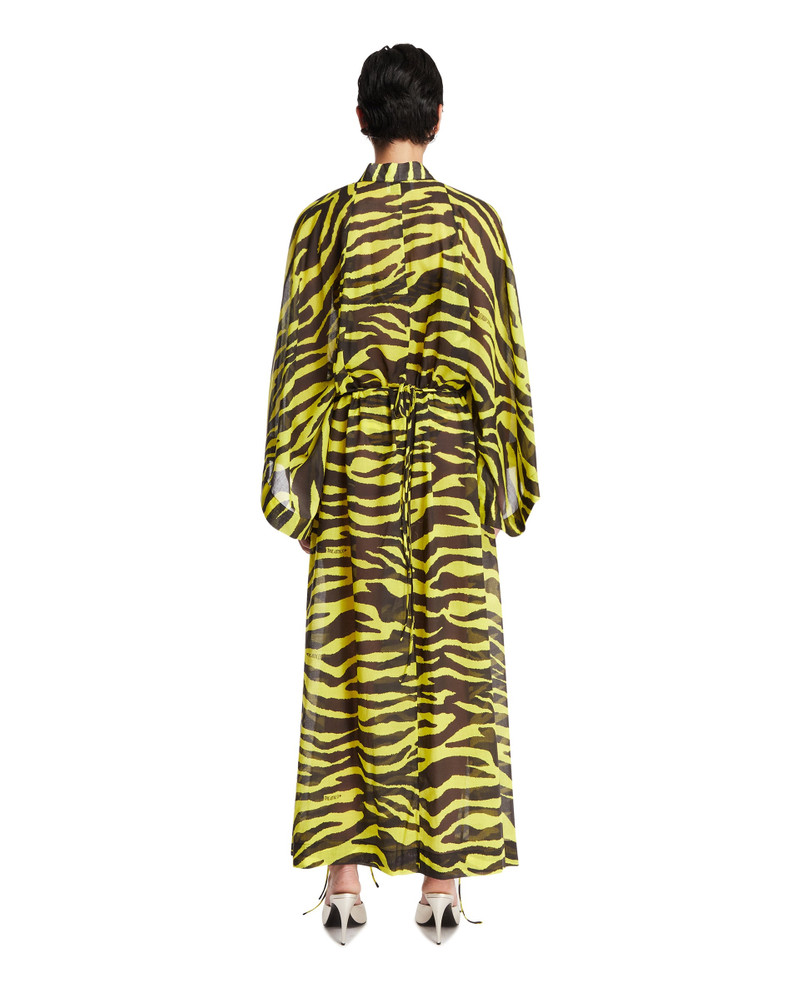 Yellow and Black Tiger-Print Caftan 3