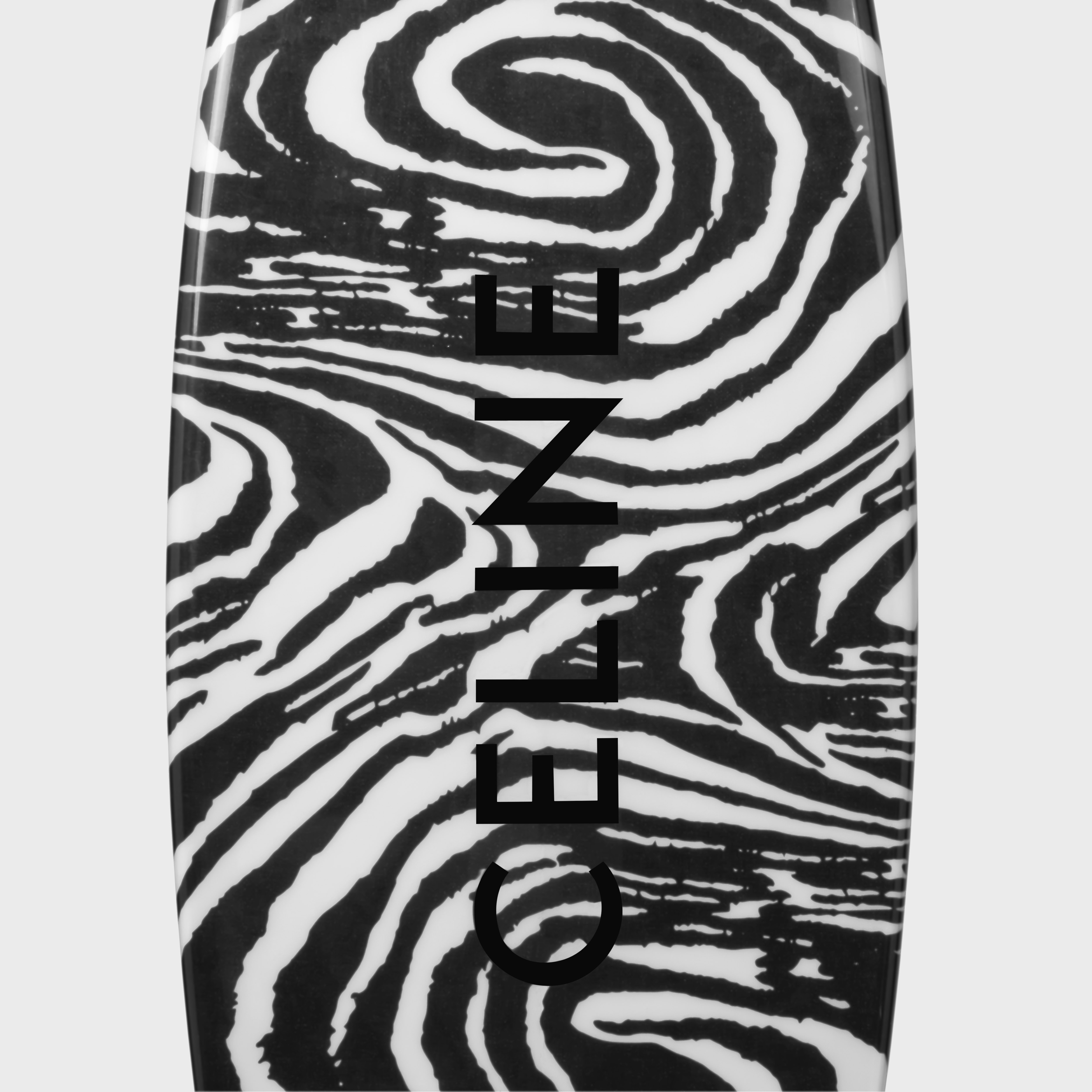 Surfboard in WOOD ZEBRA PATTERN AND CELINE PRINT - 3