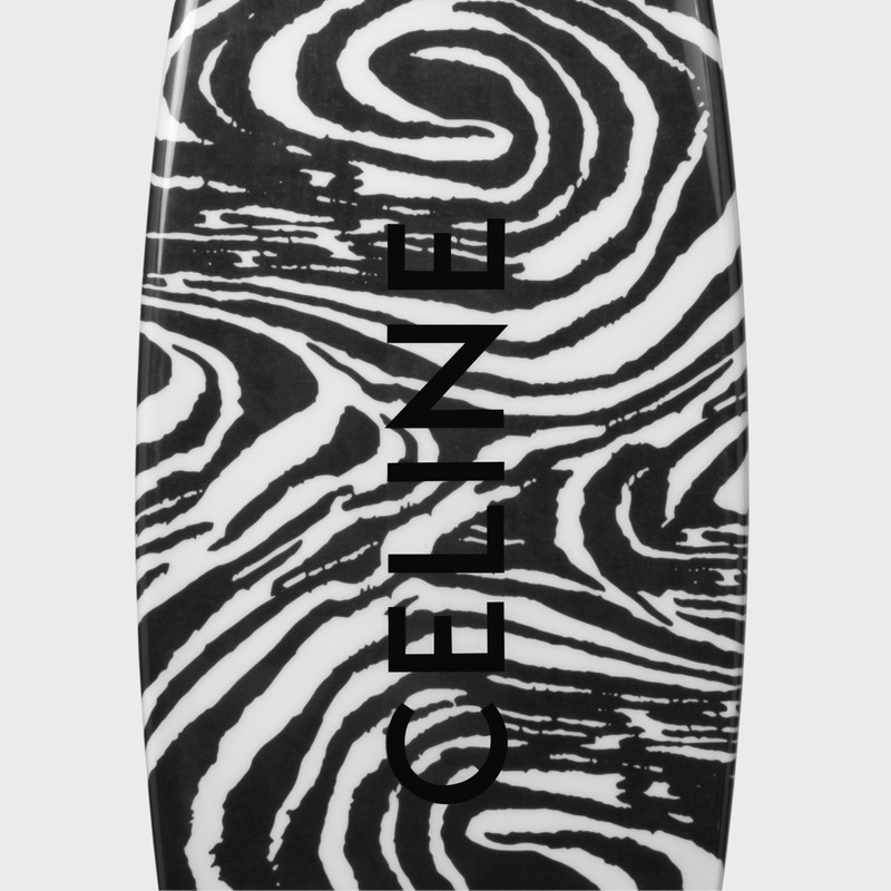 Surfboard in WOOD ZEBRA PATTERN AND CELINE PRINT 3