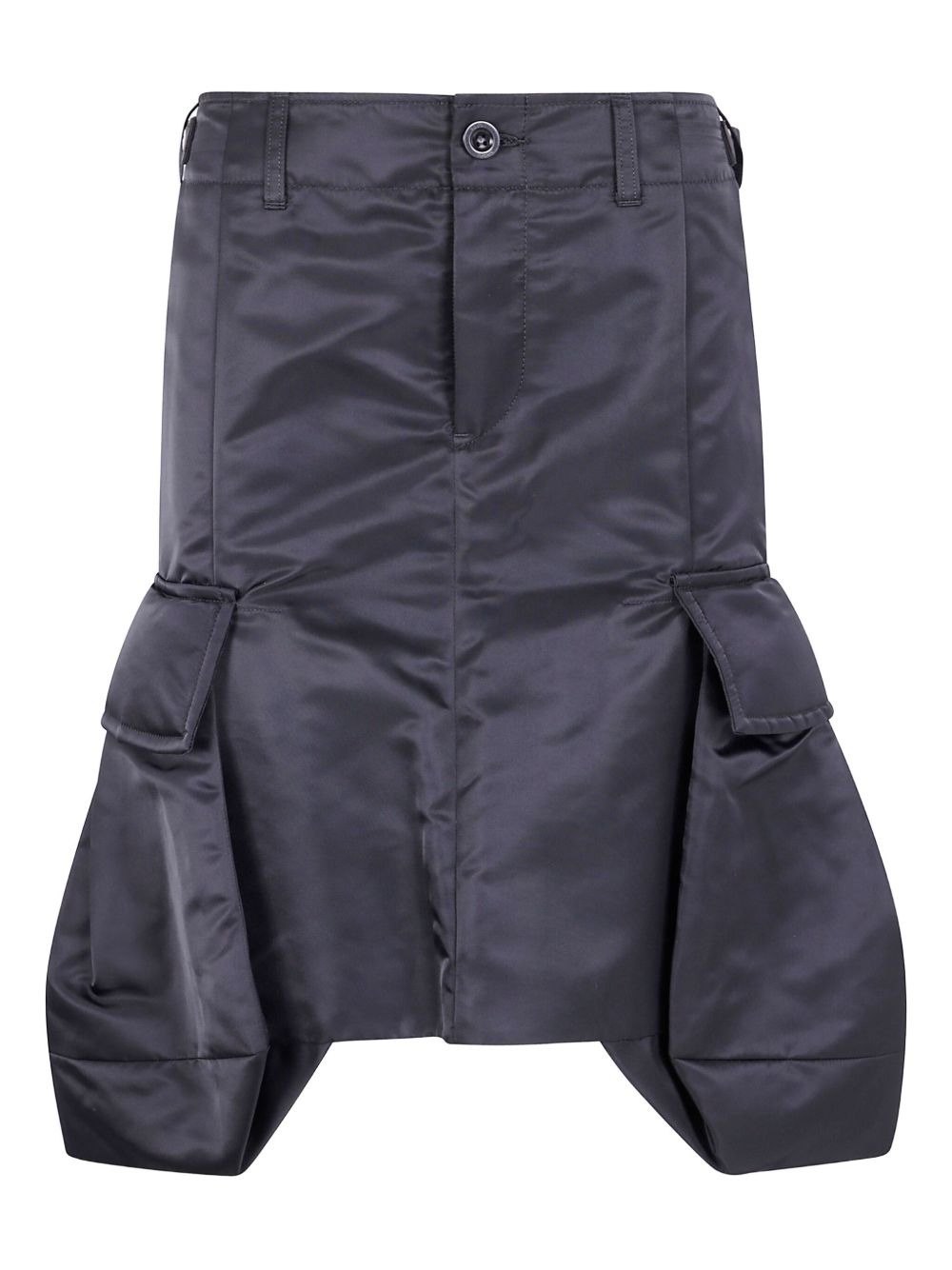cargo-pocket straight skirt - 2