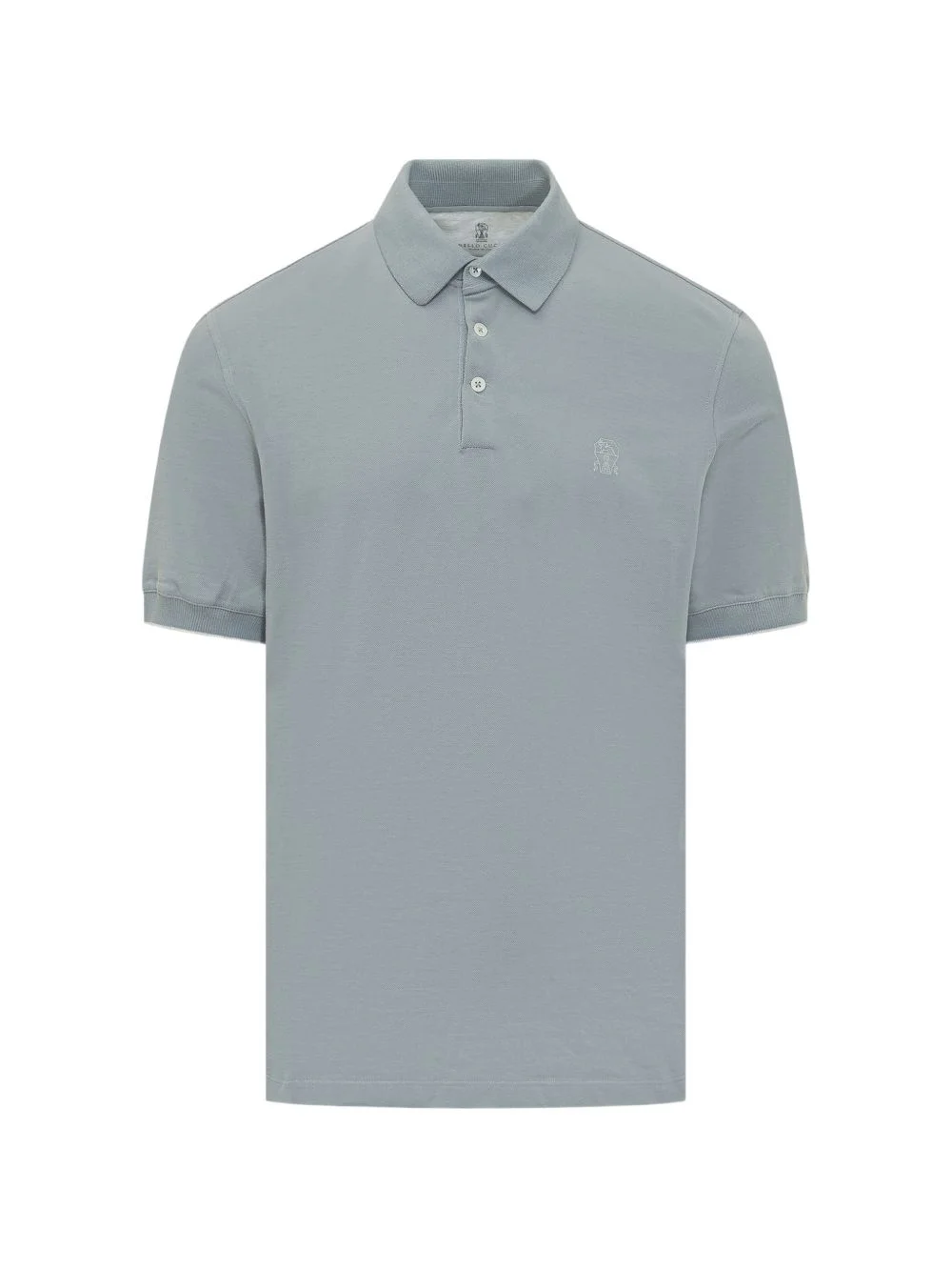 ribbed polo shirt - 1