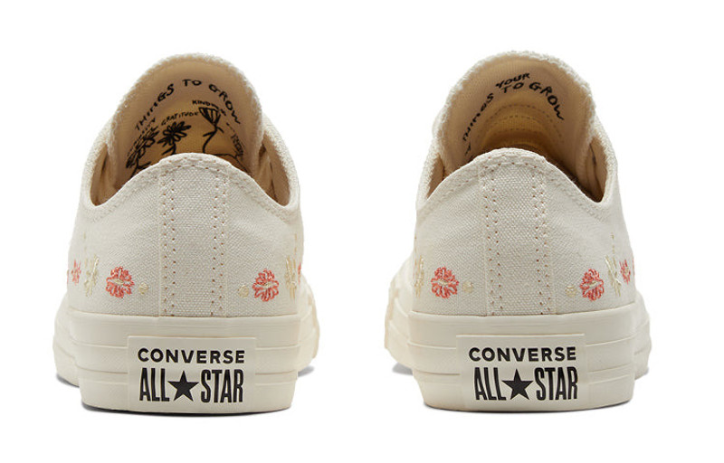 Converse (WMNS) Converse Chuck Taylor All Star Low 'Embroidered Floral - Egret' A01595C outlook