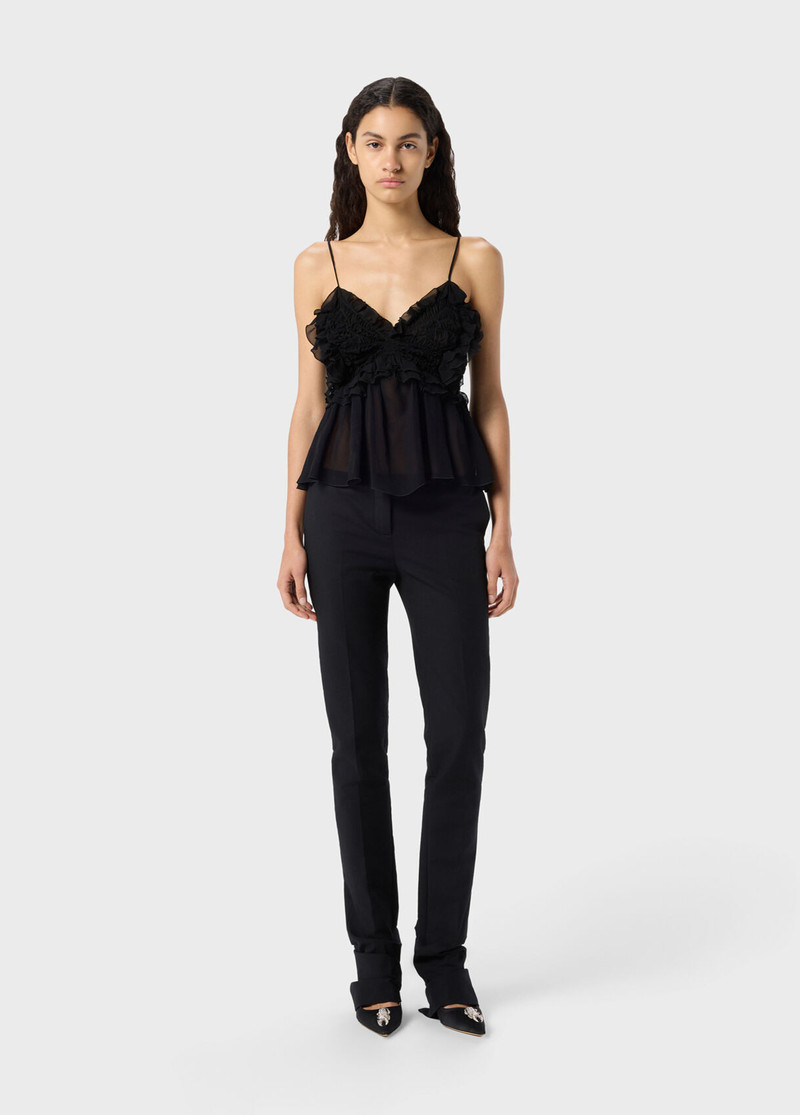 GEORGETTE TOP WITH RUFFLES AND FLOUNCES 5