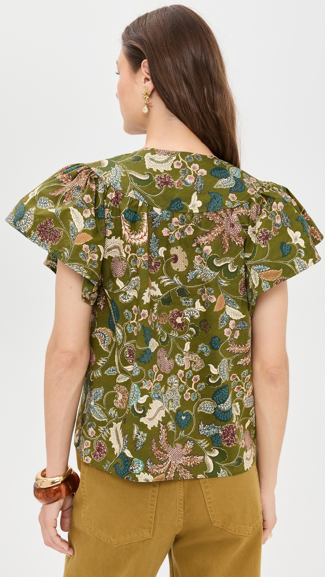 Perline Flutter Sleeve Blouse - 2