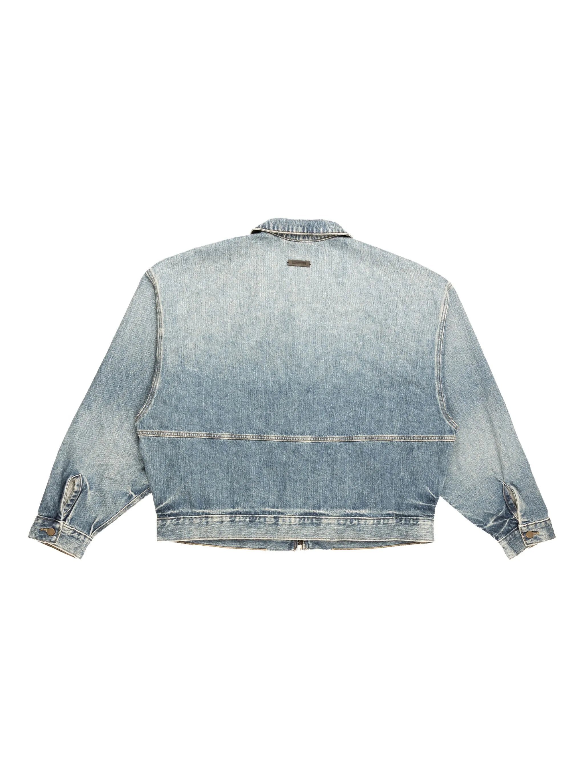 Fear Of God Essentials Zip-front Denim Jacket - 2