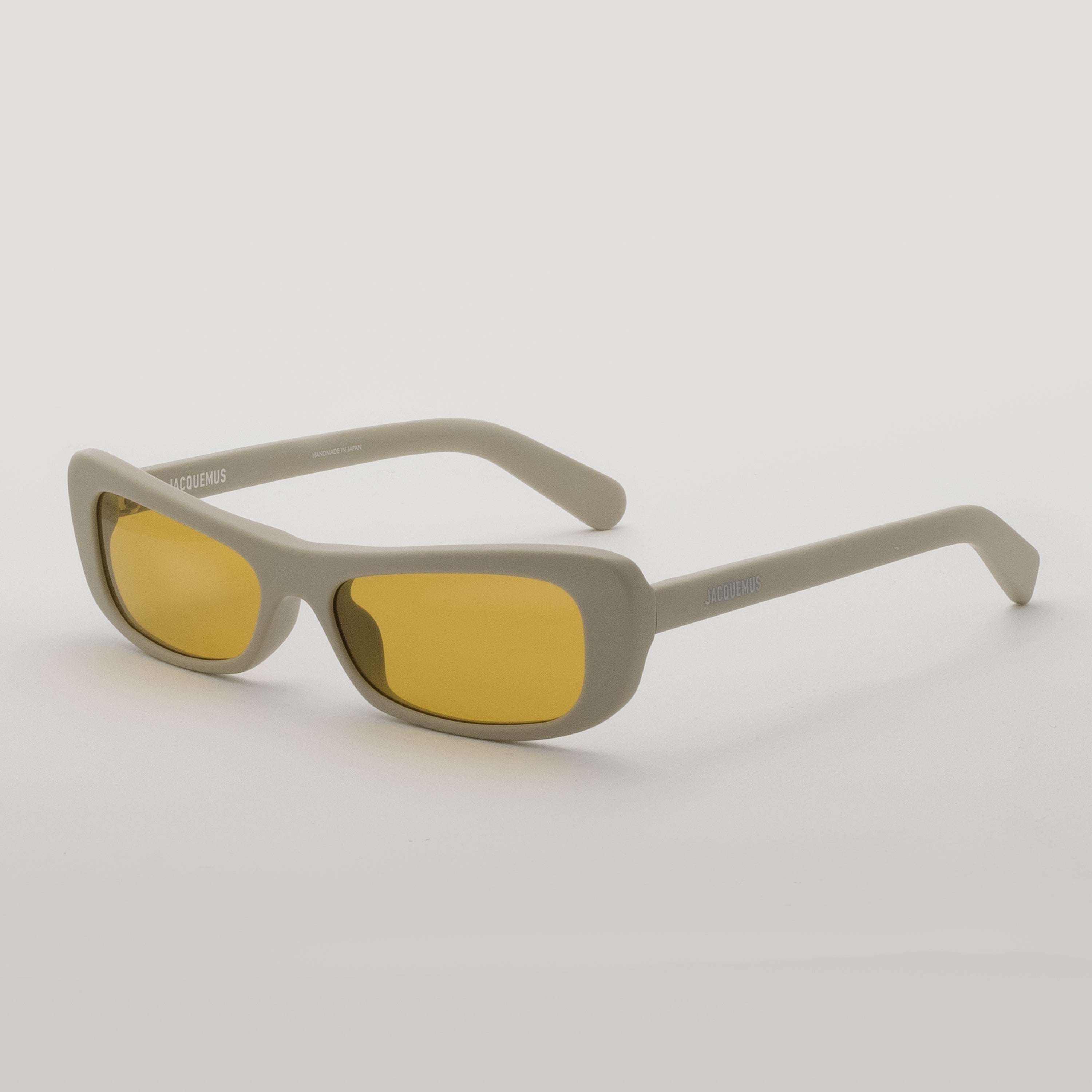 Capri Rectangular Sunglasses in Matt Putty - 2