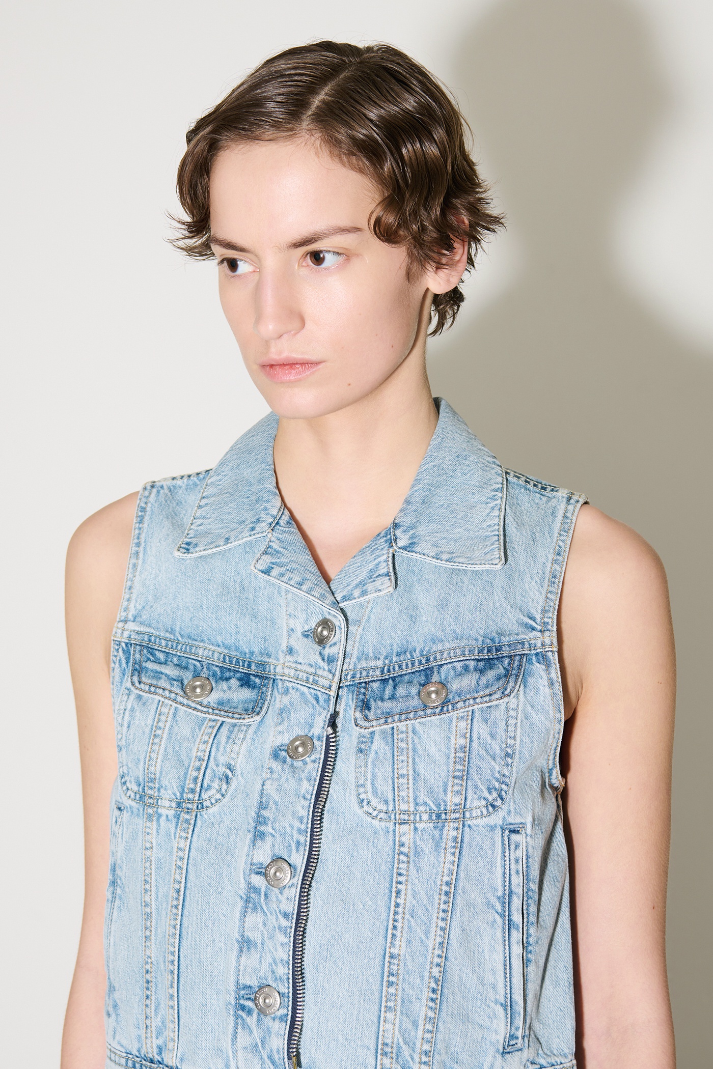 Mini Denim Vest Rider Wash - 5
