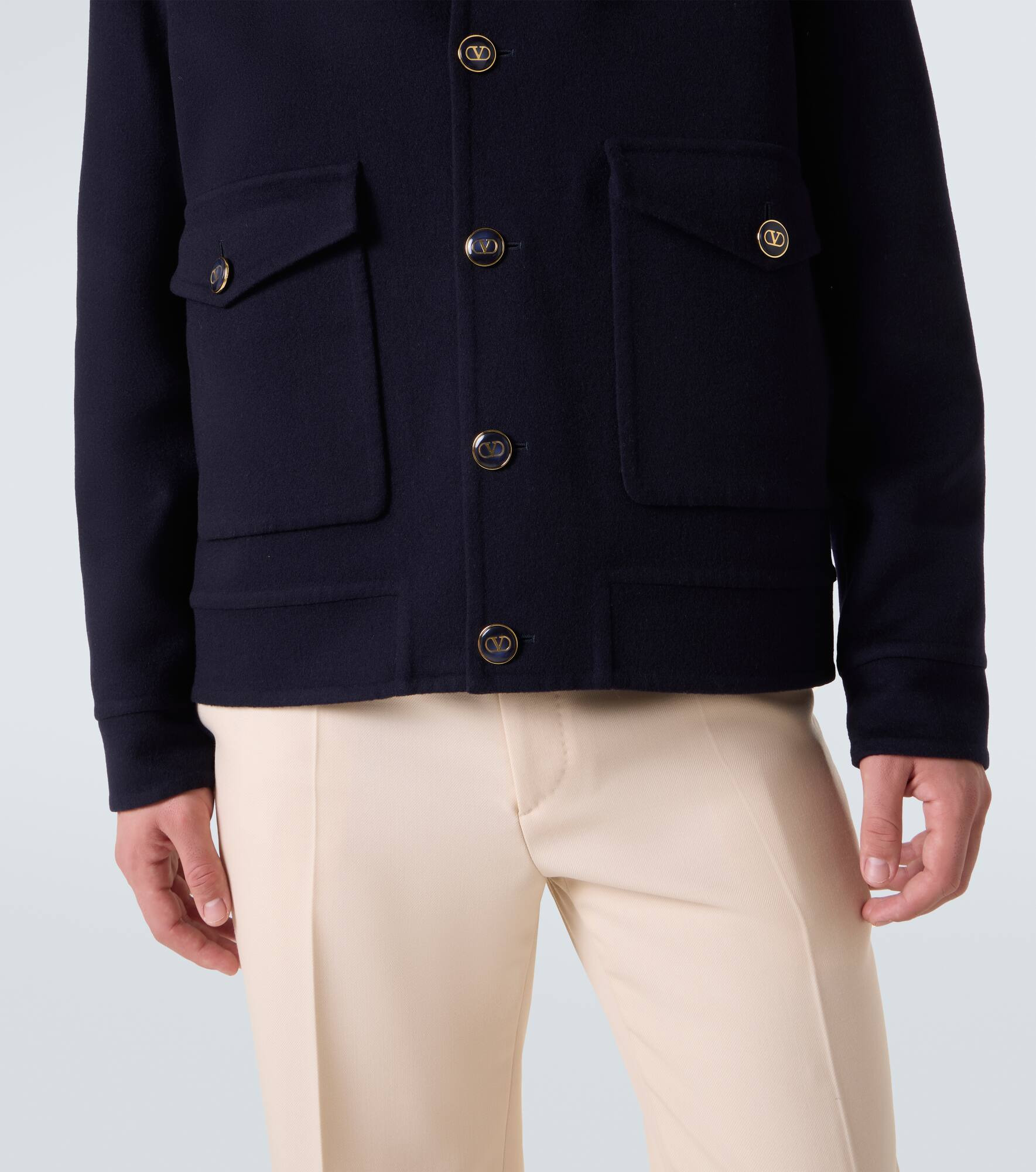 Wool and cashmere jacket - 7
