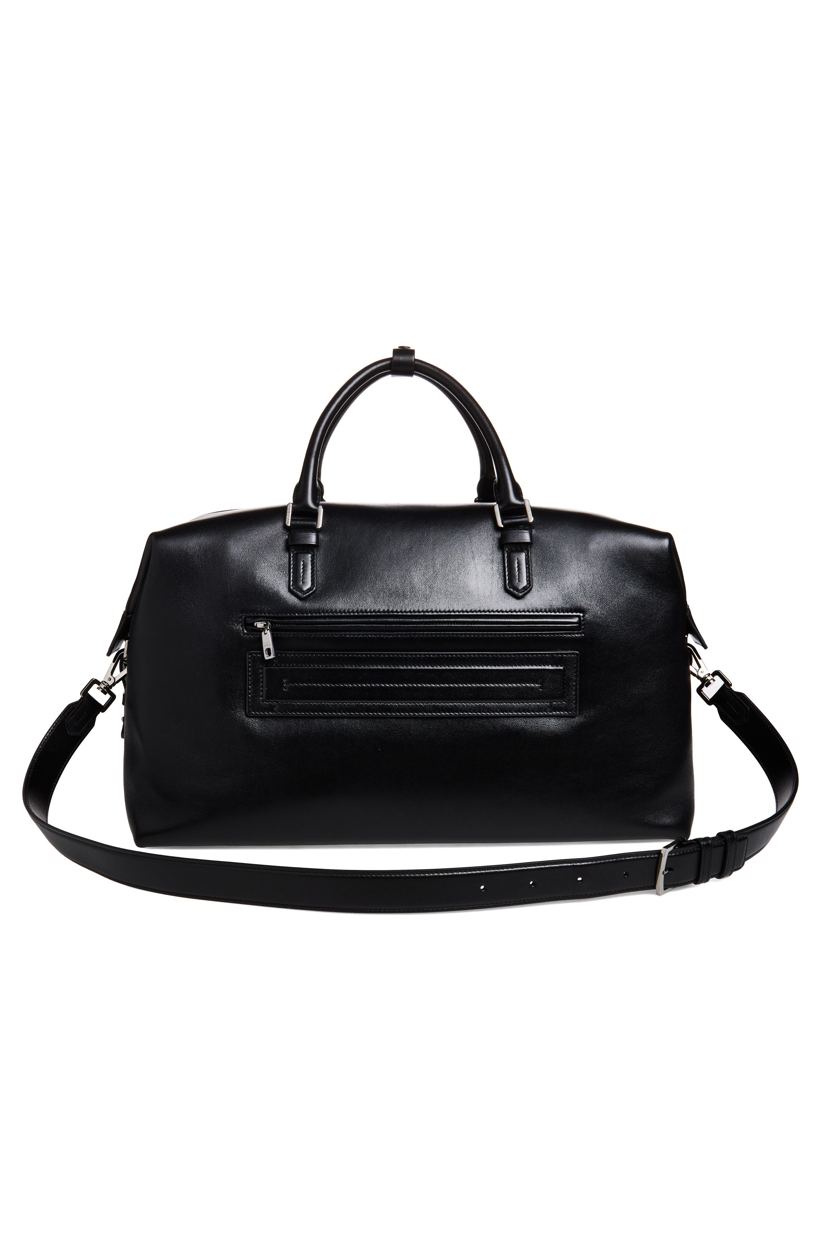 Dolce&Gabbana Roma Leather Duffle Bag in 80999 Nero at Nordstrom - 4